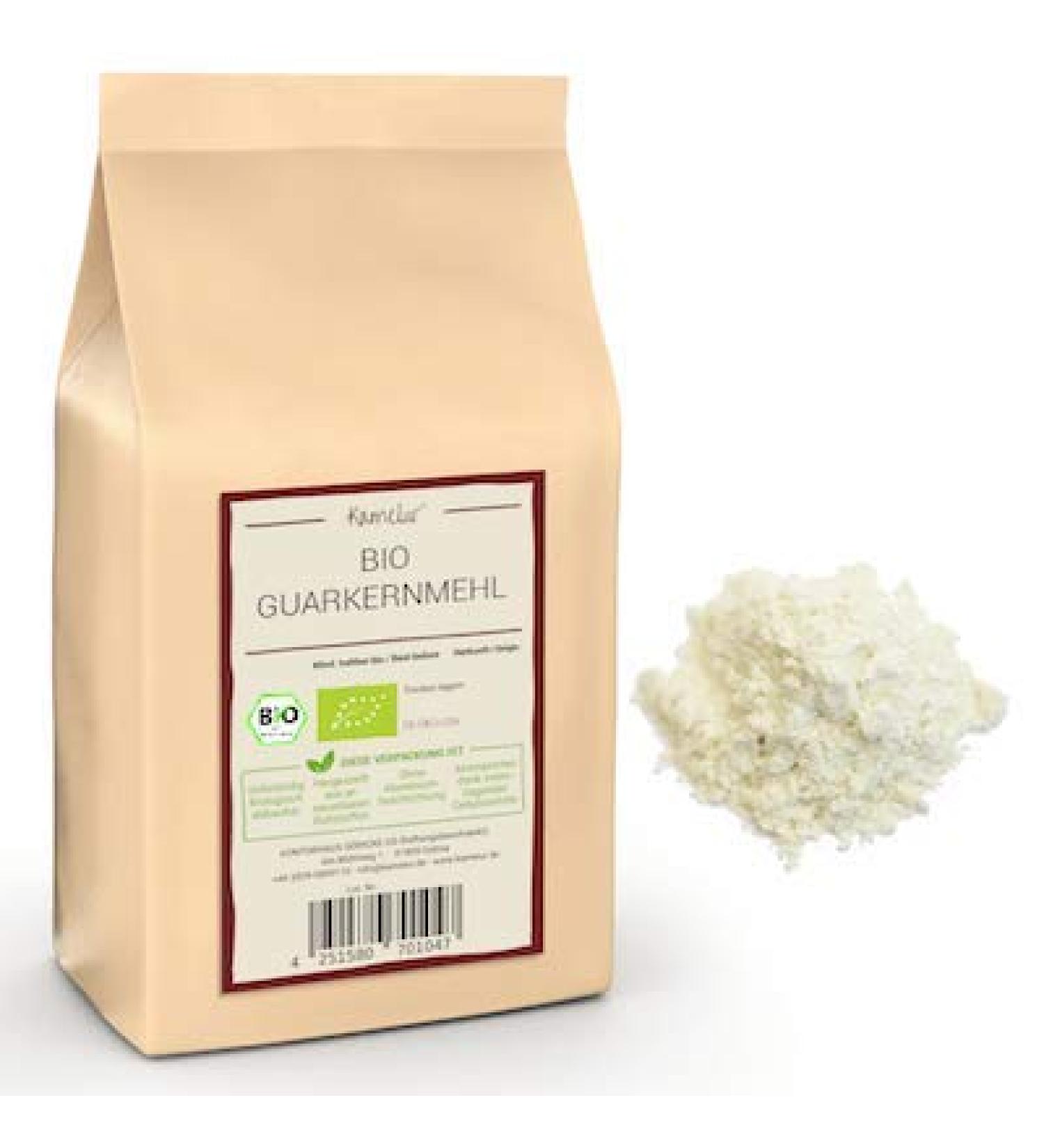 500g Organic Low Carb Guar Gum as a Natural Thickener and Binder - Organic Guar Gum in Biodegradable Packaging - Buy Online on GoSupps.com