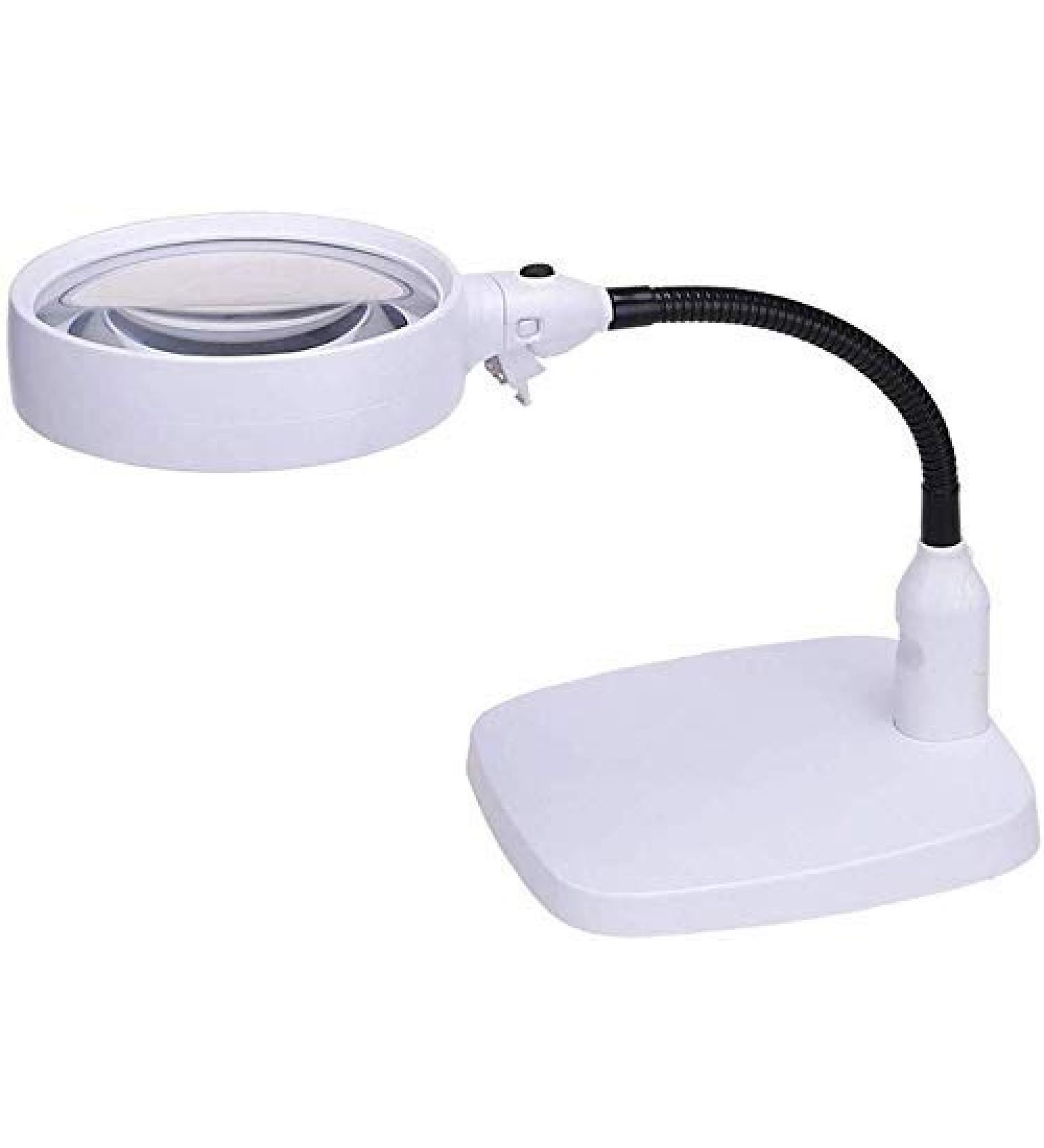 Magnifier Desktop Magnifying Glass 10 Times with Led Lights 20 Times Old Reading Electronic Inspection Clock Mobile Phone Repair Lofty Ambition - Buy Online on GoSupps.com
