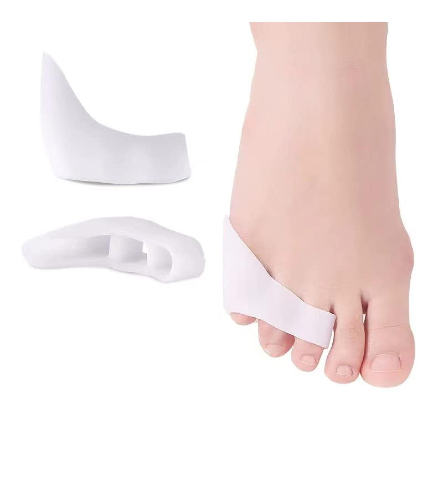 Pinky Toe Separator and Protectors - 6pcs 3-Holes for Overlapping & Curled Toes - Pain Relief and Protection from Friction - Buy Online on GoSupps.com