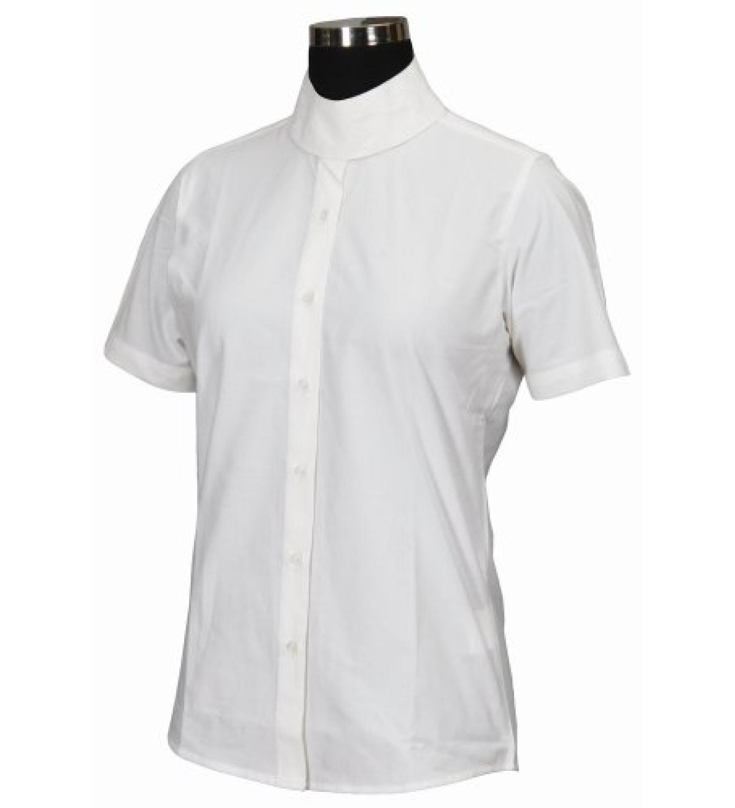 TuffRider Girl's Starter Short Sleeve Show Shirt 14 White