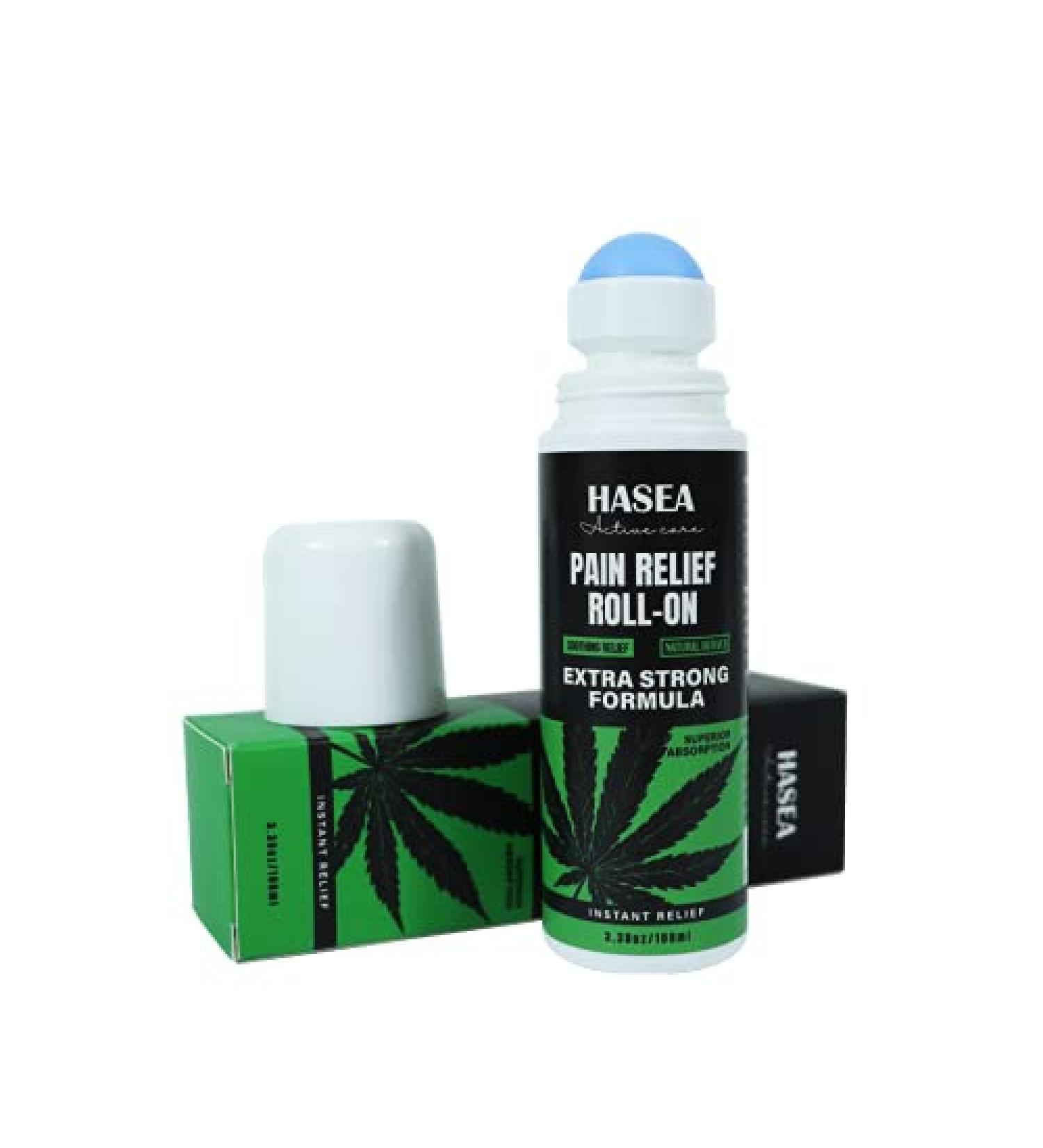 HASEA Active Care Hemp Gel - Muscle & Joint Relief Roll-On | Highly Effective Hemp Oil Formula for Pain Relief - Buy Online on GoSupps.com