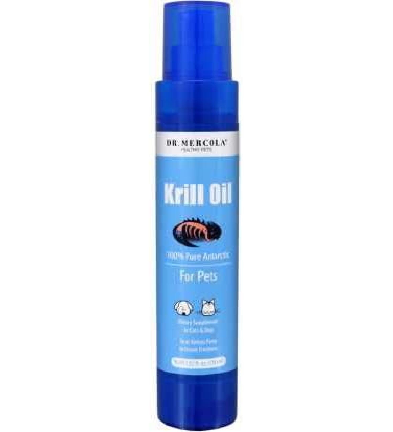 Bark & Whiskers Antarctic Krill Oil Liquid Pump, 1.45 Fl. Oz. (186 Pumps), for Dogs and Cats, EPA and DHA for Brain and Joint Health, Veterinarian Formulated, MSC Certified, Non-GMO, Dr. Mercola