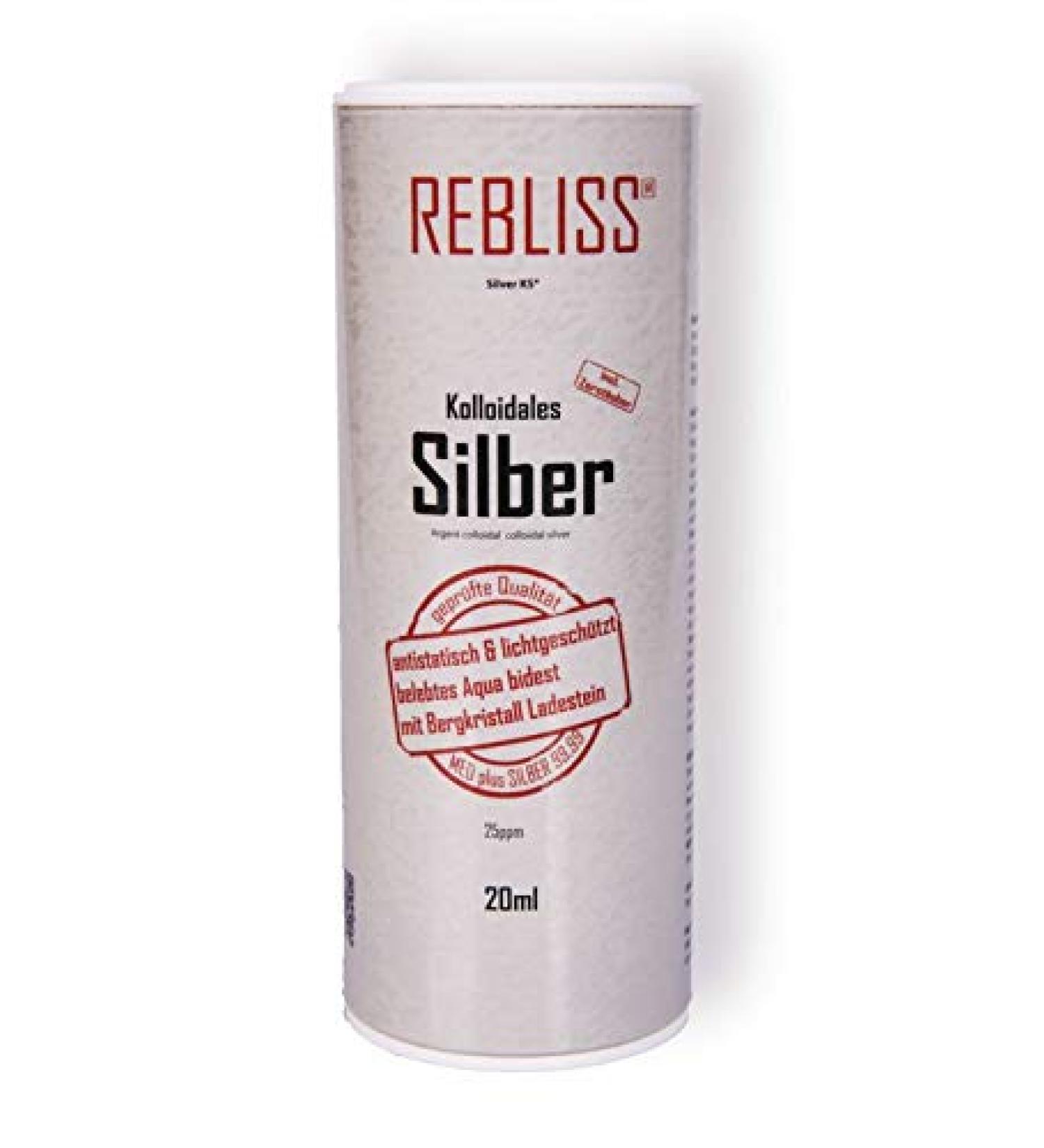 REBLISS Silver bottle 20 ml silver glass round silver