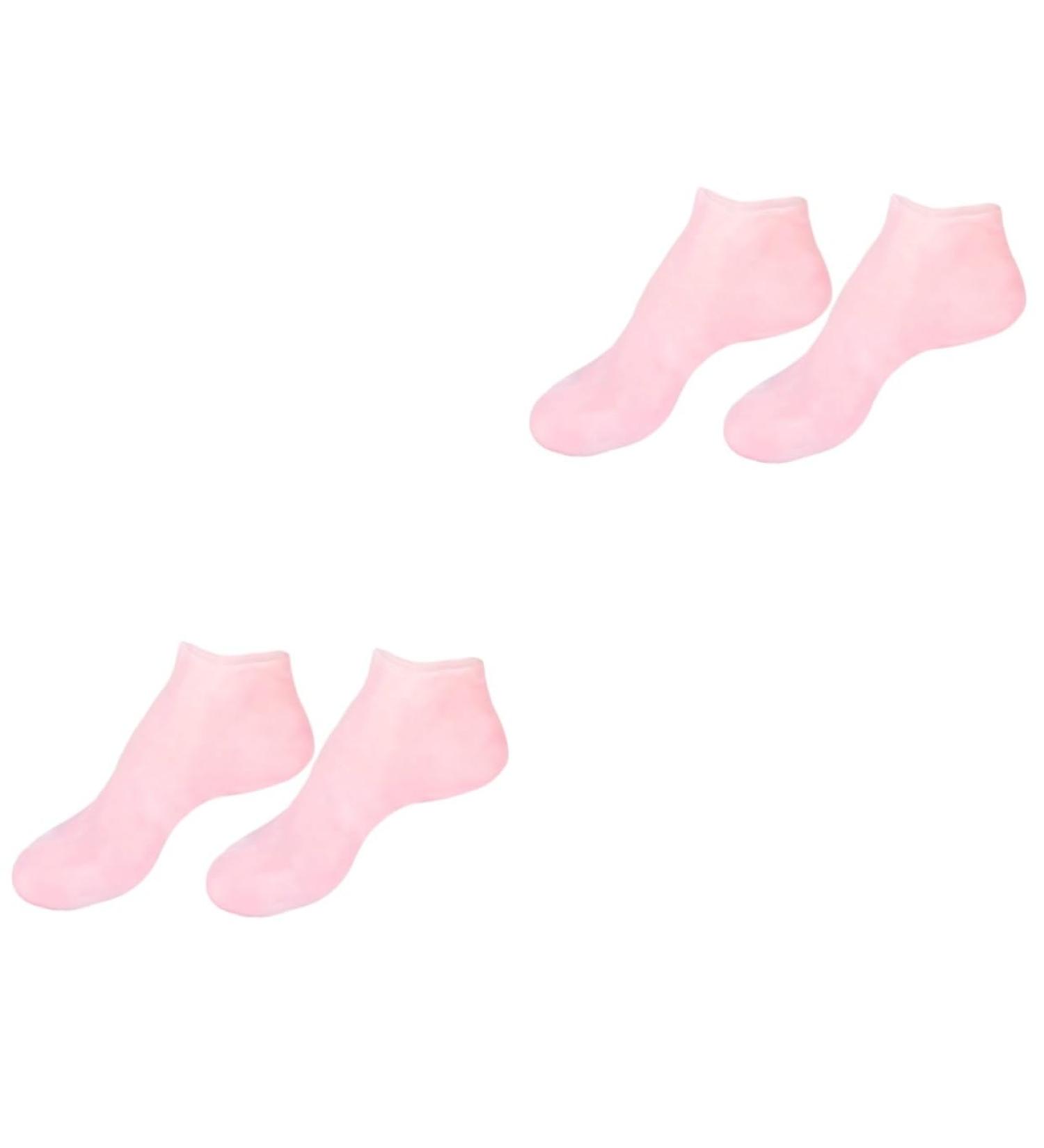 DOITOOL 2 Pairs Sock Beauty Care Moisturizing Tableware Sucker Oil Reusable Spa Soften Moisture Booties for Women Skin Protect Soles Nourishing Women s Women's Pink Sebs Silicone Gel Foot - Buy Online on GoSupps.com