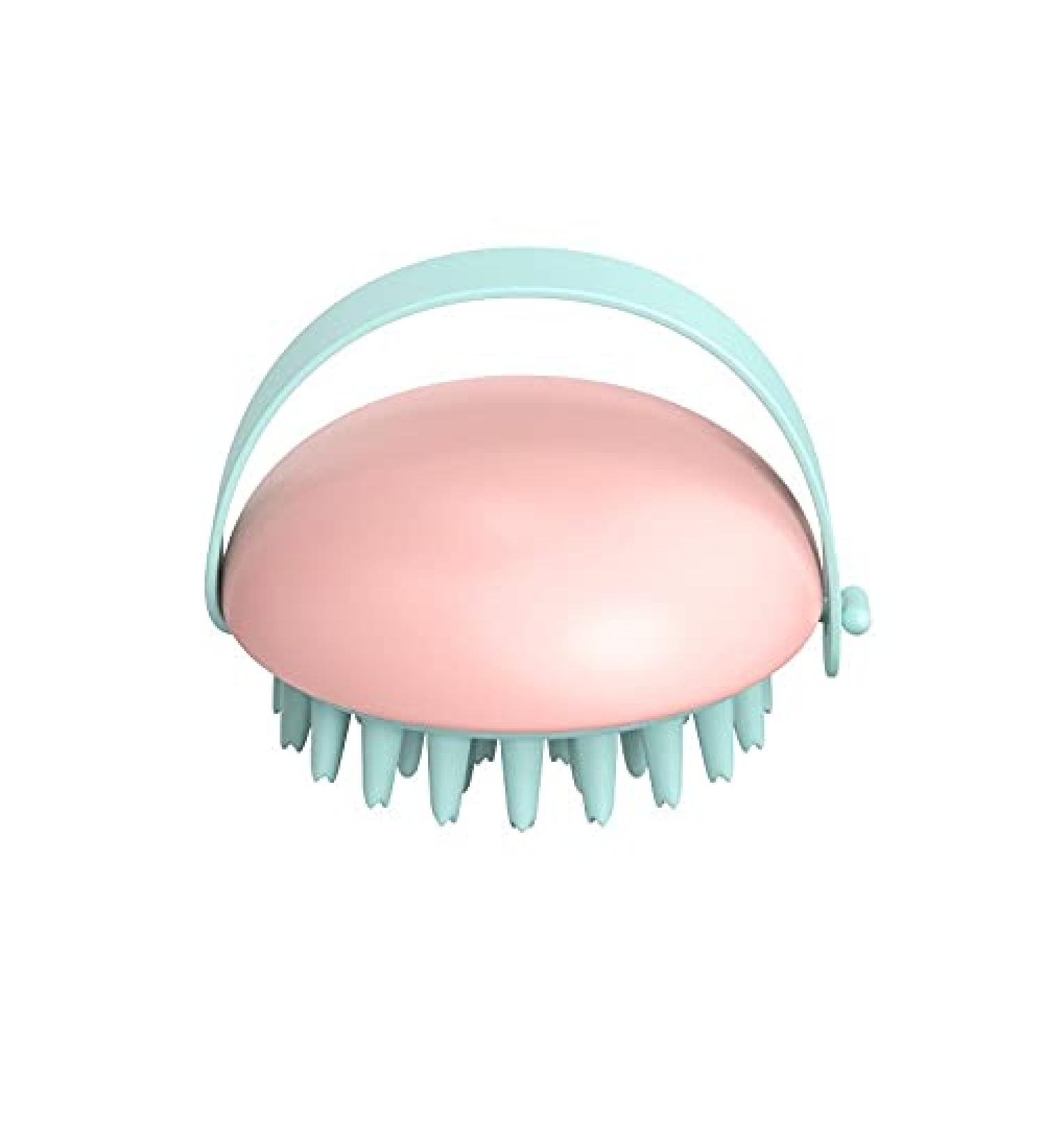 Silicone Scalp Massager & Shampoo Brush Blue & White - Ultimate Hair Care Tool for Relaxation & Cleansing - Buy Online on GoSupps.com