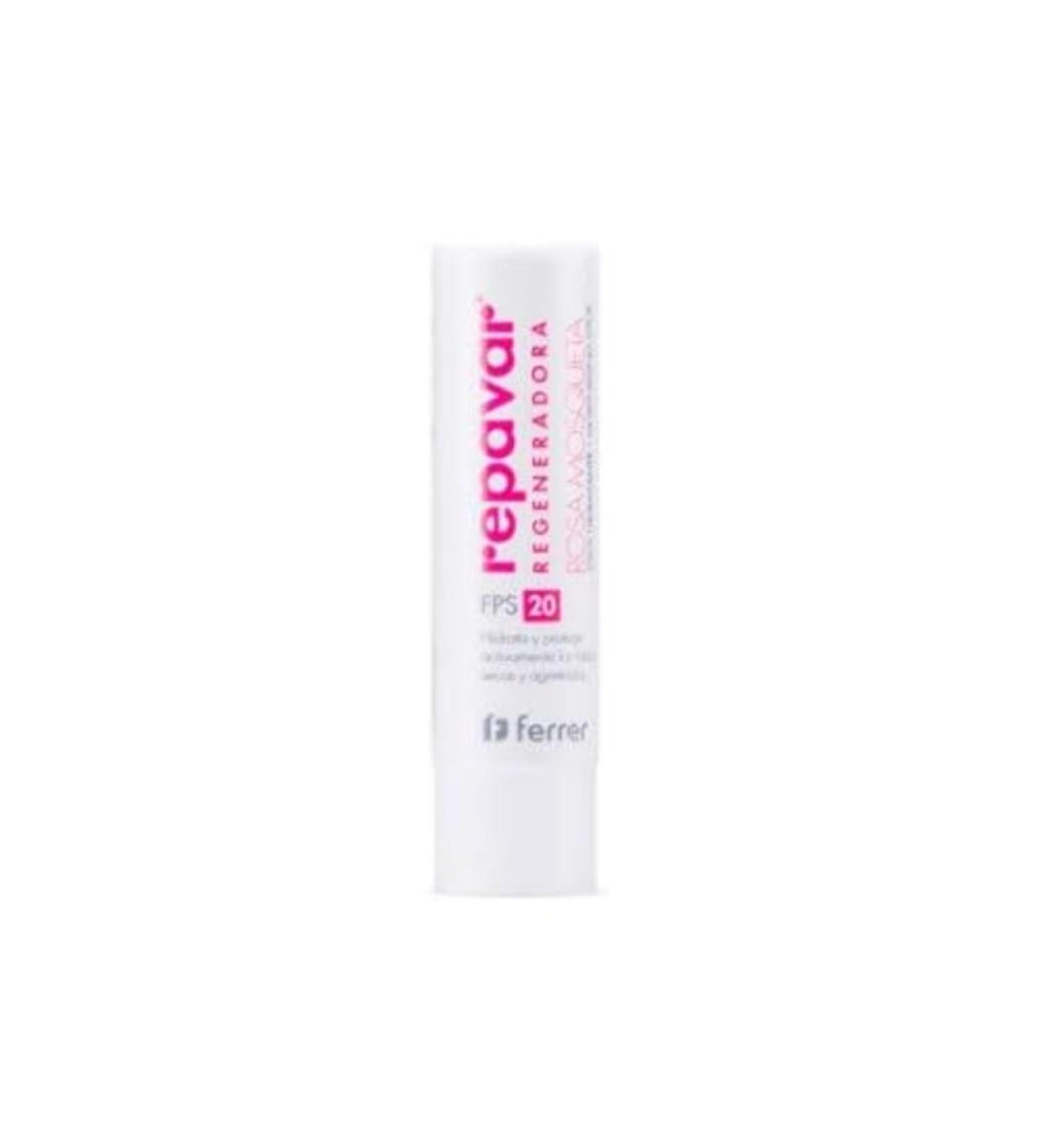 Repavar - lip balm - rose hip with LSF 20 - intensive care lip protection - donates moisture Protects and maintains nose and lips - suitable for children and adults - 4G