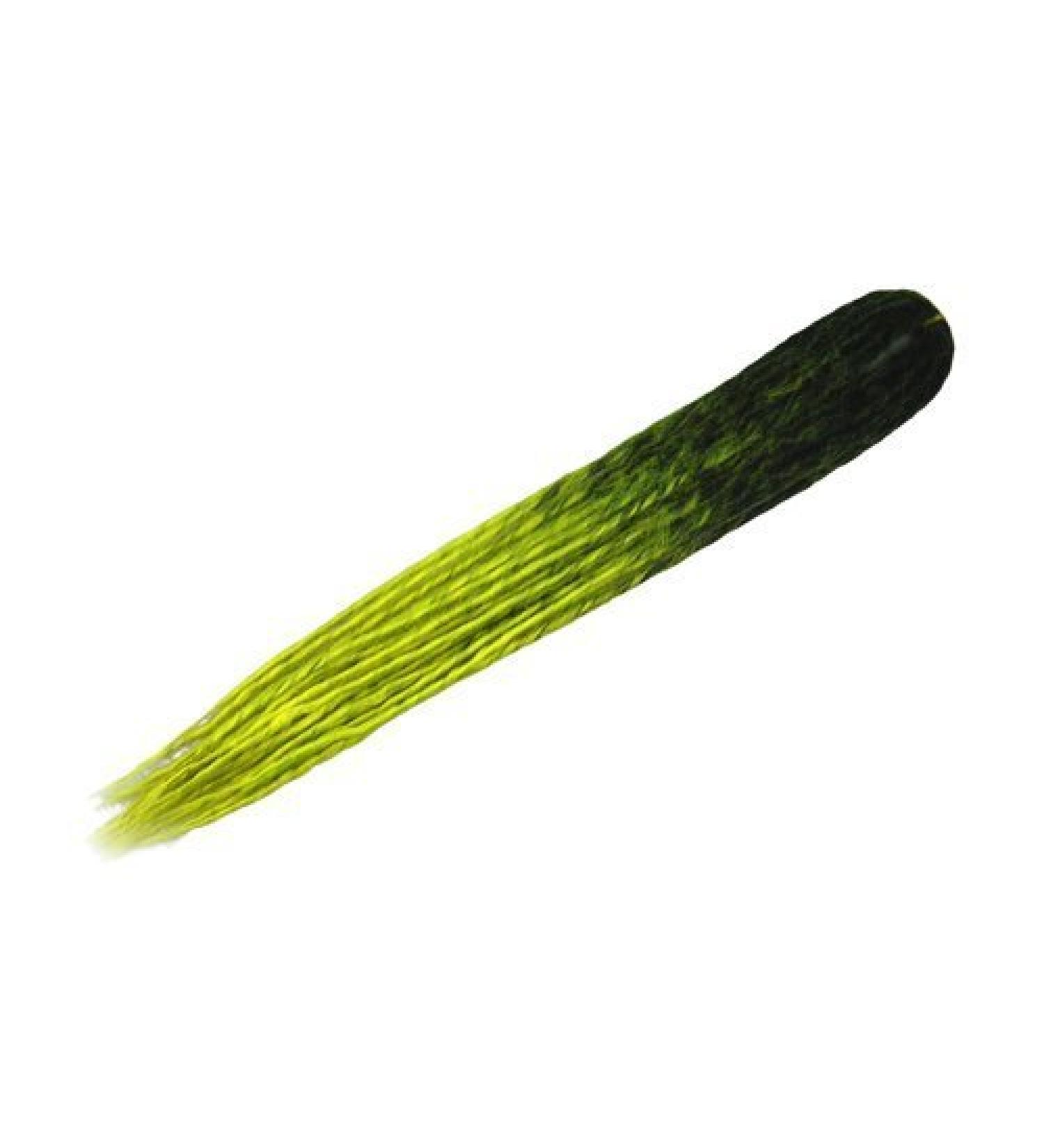 Elysee Star Dreads Black Fluorescent Yellow Transitional Dreadlocks Double Ended Synthetic Dread by Elysee Star