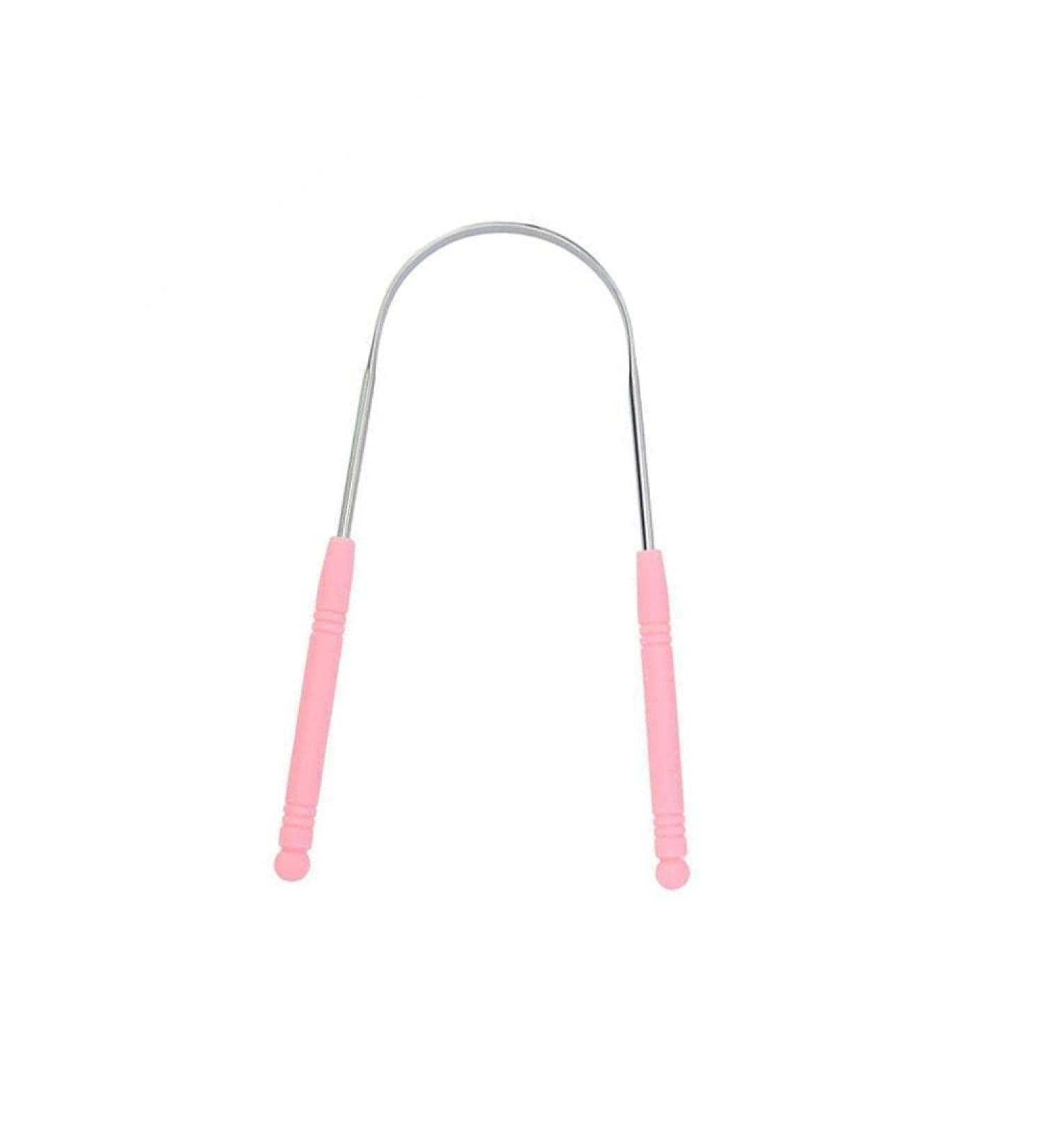 High-Quality Stainless Steel Tongue Scraper & Cleaner - 1 Piece Hygiene Kit for Fresh Breath - Buy Online on GoSupps.com