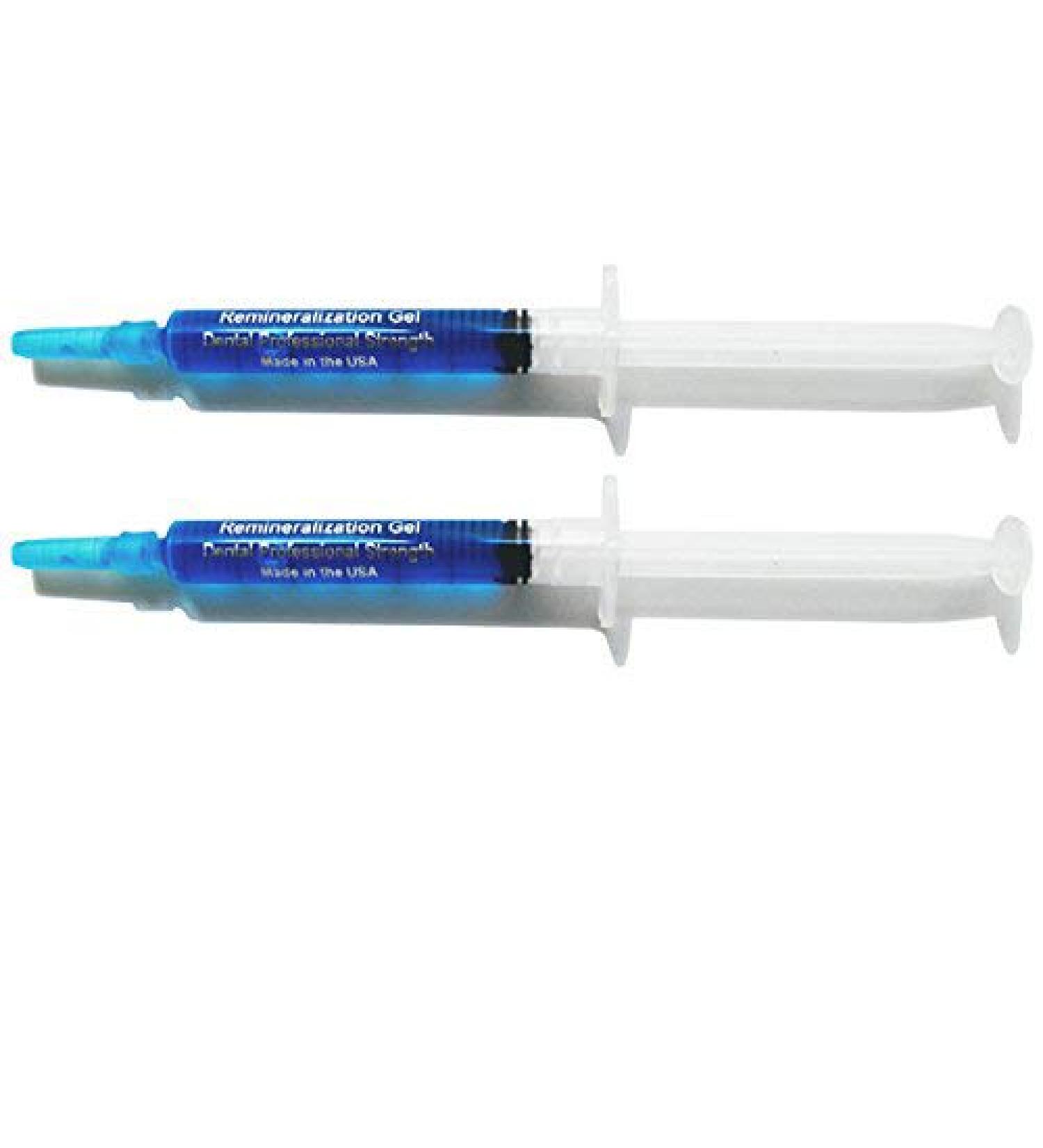 White Teeth Global Remineralization Gel Remineralizing and Reduces Teeth Sensitivity After Teeth Whitening Treatment - 2 Syringes of Gel
