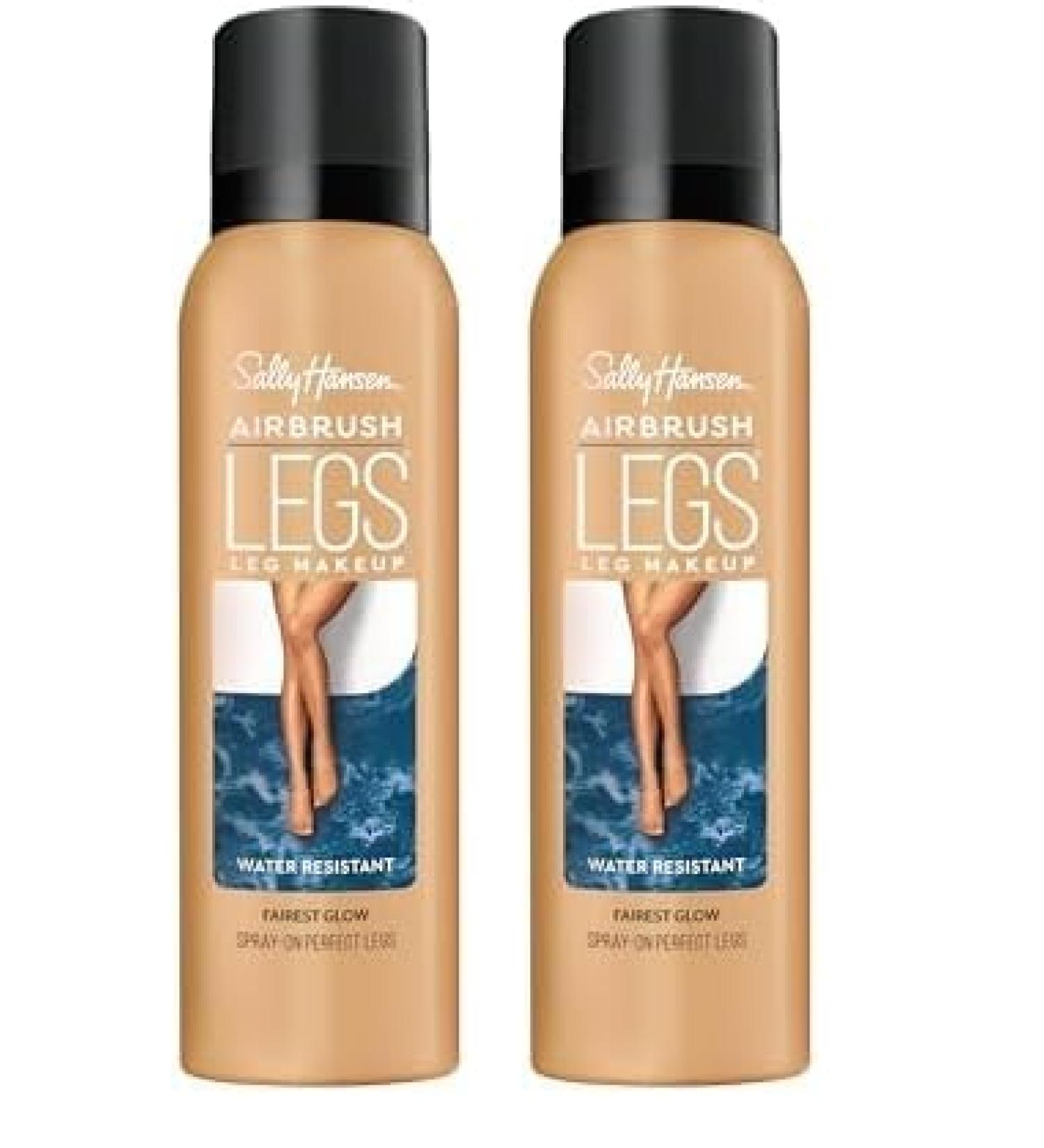 Sally Hansen Airbrush Legs Spray-On Makeup - Fairest Glow 4.4 Oz (Pack of 2) | International Shipping Available - Buy Online on GoSupps.com