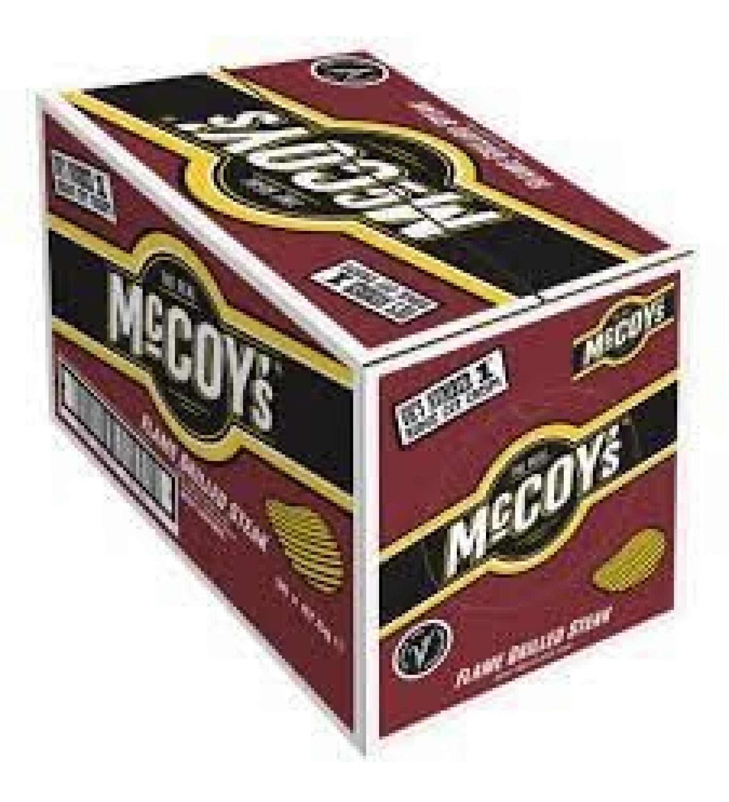 McCoy's Ridge Cut Crisps 36x45g (Flame Grilled Steak)