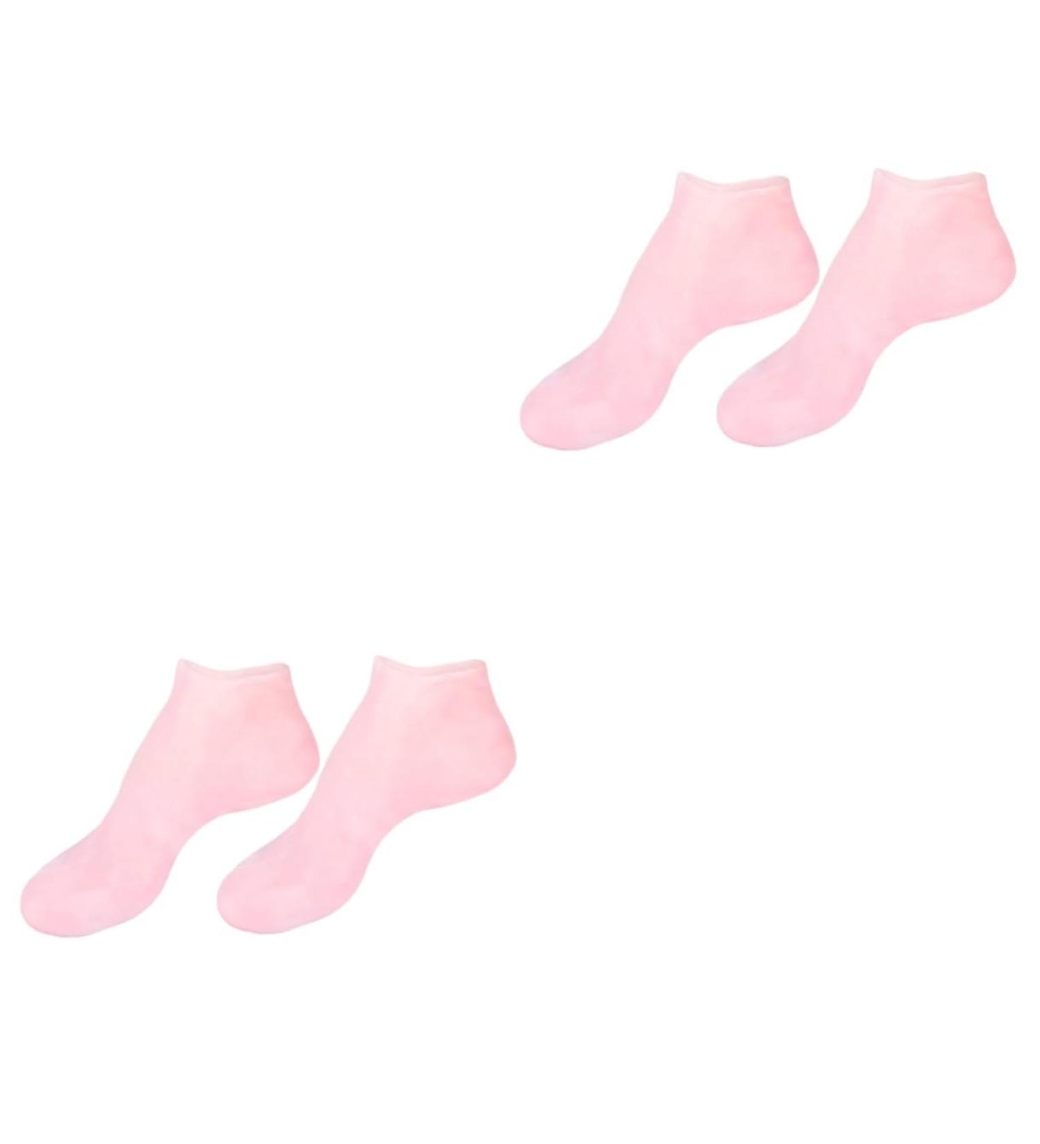 DOITOOL 2 Pairs Sock Spa Repair Moisturizer Moisturizing Gel Booties Essential Skin Oil Heel Silicone Protective High Pads Hard Moisturing Foot Women s Pink Women's Sebs Vitality Sole Pad - Buy Online on GoSupps.com
