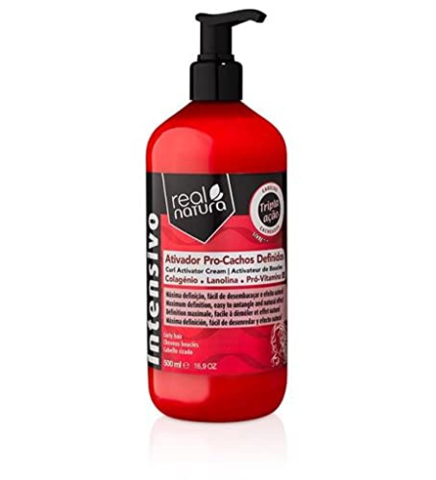 Real Natura Cacho Intense Activator Collagen Vitamin E B5 500 ml