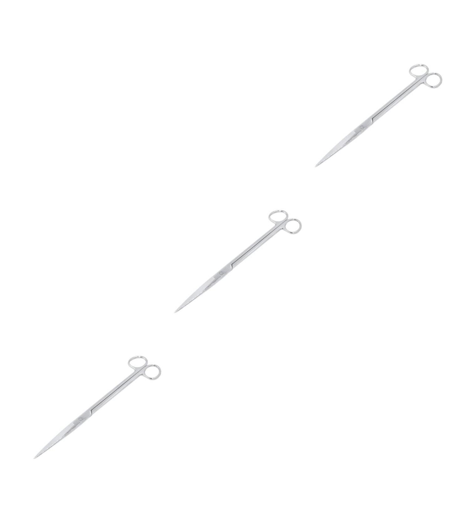 LALAFINA 3ST Water Grass Scissors Set - Aqua Rapid Long Straight Aquarium Plant Tools (3pcs) - Durable Metal Shaft for Easy Cutting - Buy Online on GoSupps.com