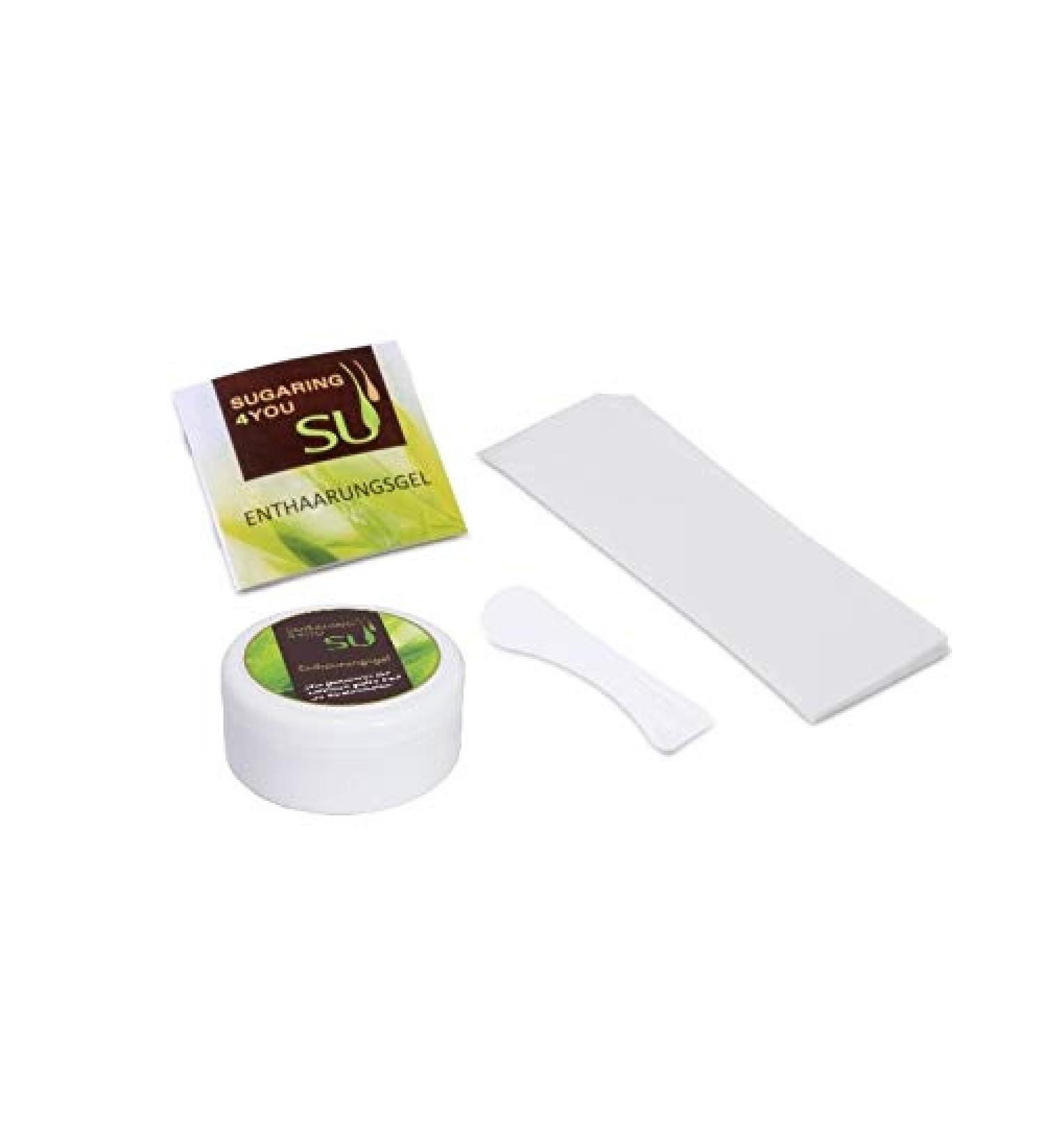 Sugaring Cane Sugar Paste Soft 250g | Hair Removal Kit with 100 Fleece Strips & Spatula | Easy At-Home Waxing - Buy Online on GoSupps.com