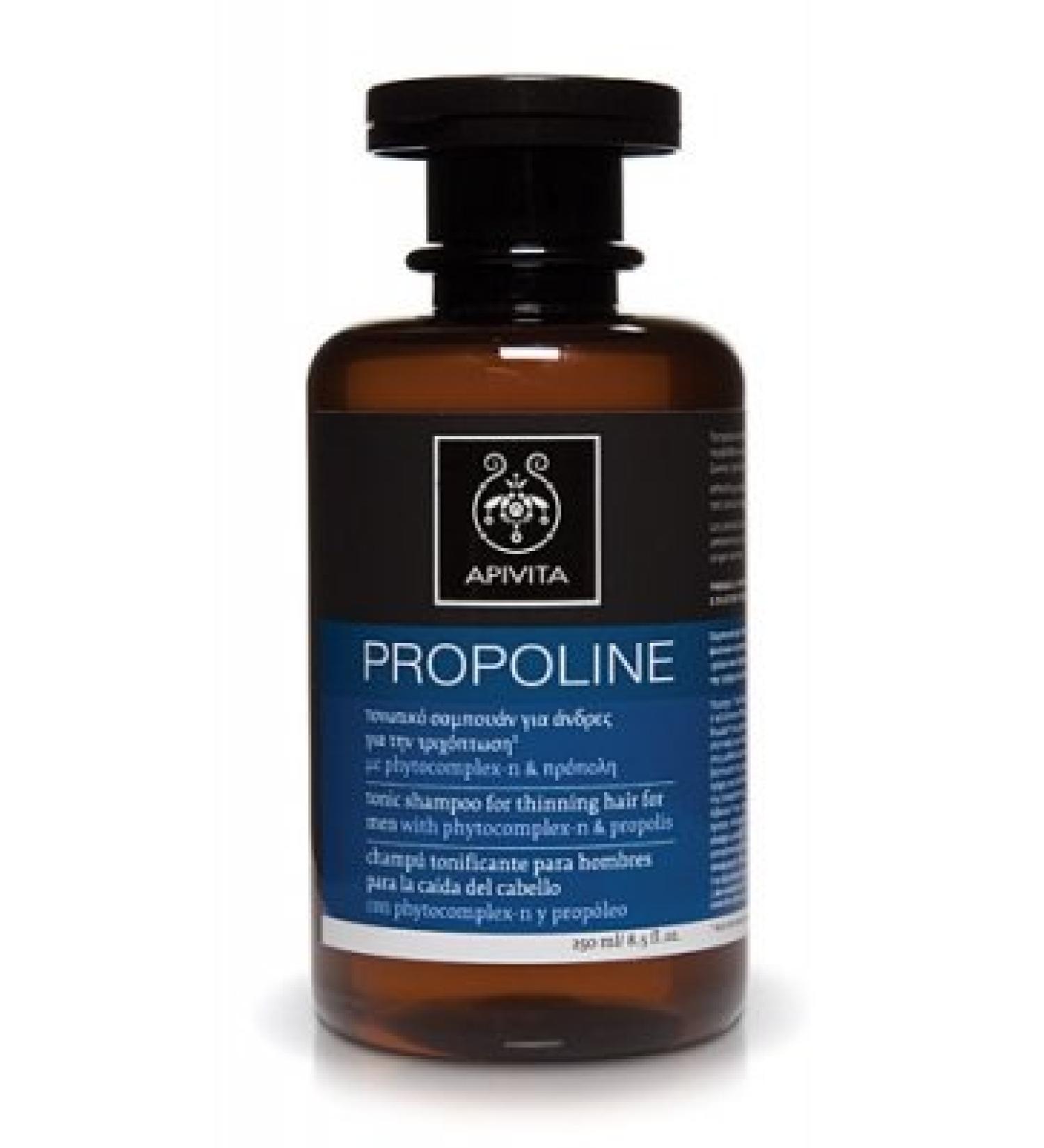 APIVITA PROPOLINE TONIC SHAMPOO FOR THINNING HAIR FOR MEN 8.5 FL. OZ. 250ML