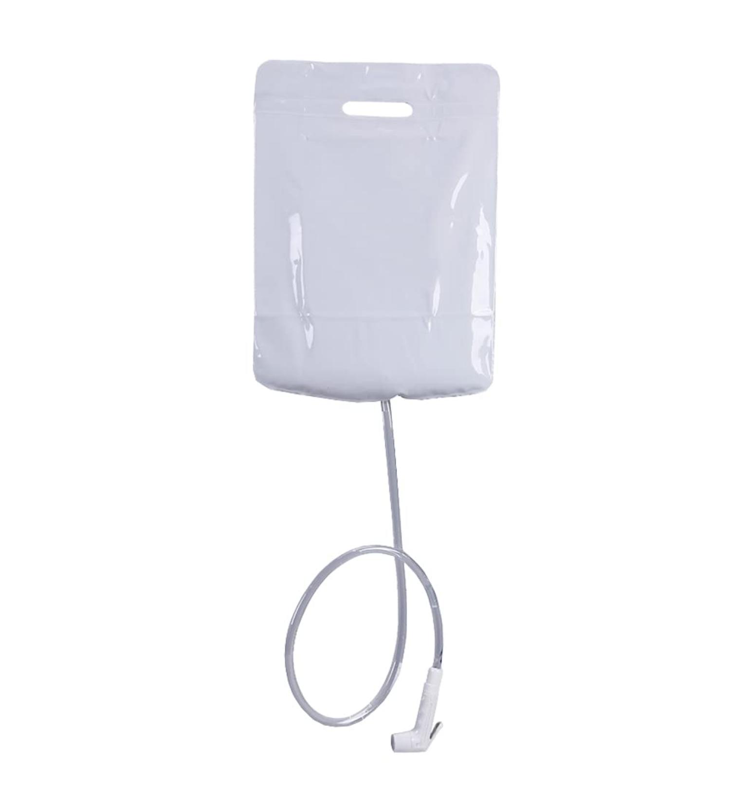 Portable Overhead Shower Water Bag - 2.64 Gallons | Bedside PVC Bag for Shampoo Bowl | Compatible with Shampoo Basin/Tray | Ideal for Washing Hair in Bed - Buy Online on GoSupps.com