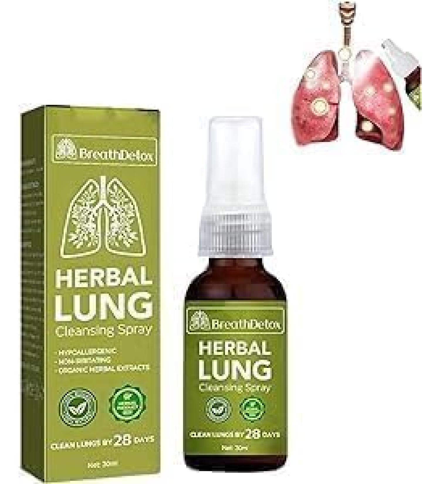 2024 New 1/2/3/4/5Pcs GFOUK BreathDetox Herbal Lung Cleansing Spray - Herbal Lung Cleanse Spray | Breath Detox Herbal Lung Cleansing Spray | Herbal Lung Cleanse Mist | Powerful Lung Support - 30ml (1pcs) - Buy Online on GoSupps.com