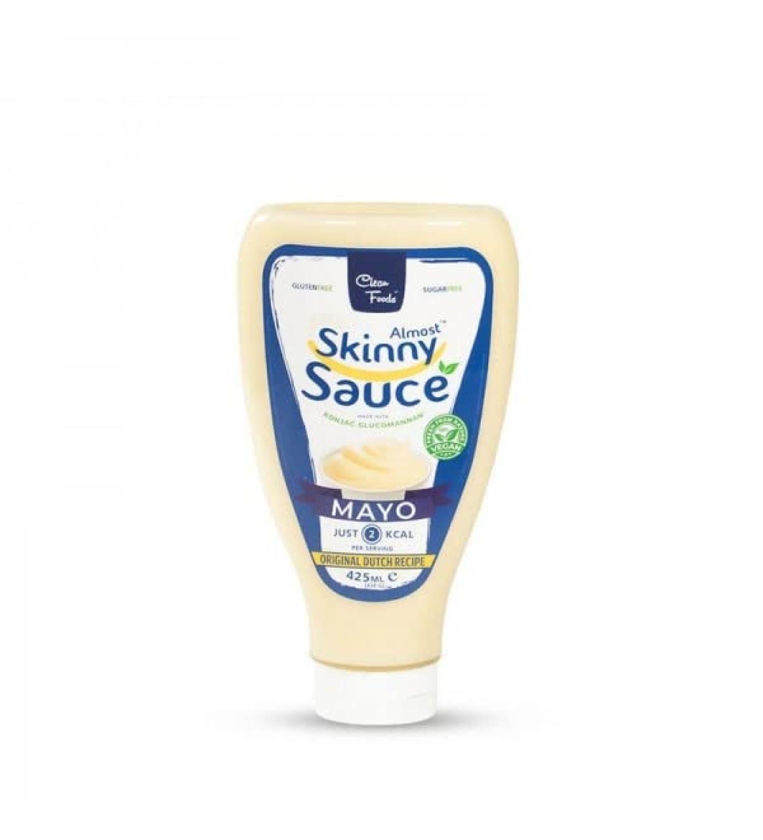 CleanFoods Almost Skinny Mayo Sauce 425ml Low-Calorie Mayonnaise for Fish Meat & Fries | Just 51 Calories/100g - Buy Online on GoSupps.com