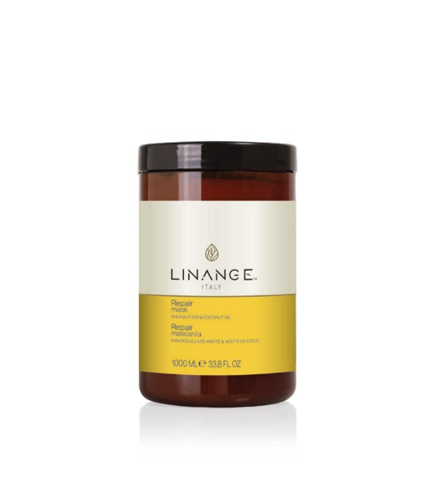 Linange Repair Mask with Shea Butter and Coconut Oil 33.8 oz - Nourishing Hair Treatment - Buy Online on GoSupps.com