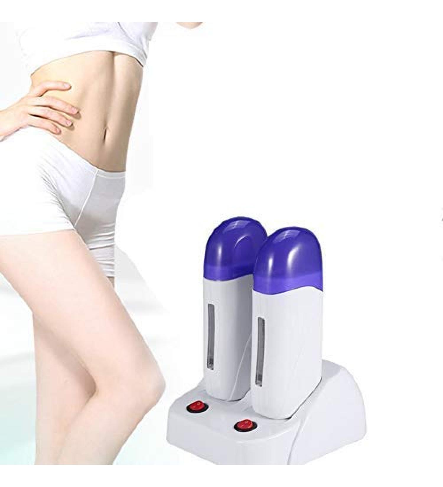 Roll On Wax Device & Double Wax Warmer for At-Home Hair Removal - Effective Depilation for Legs & Body - Buy Online on GoSupps.com