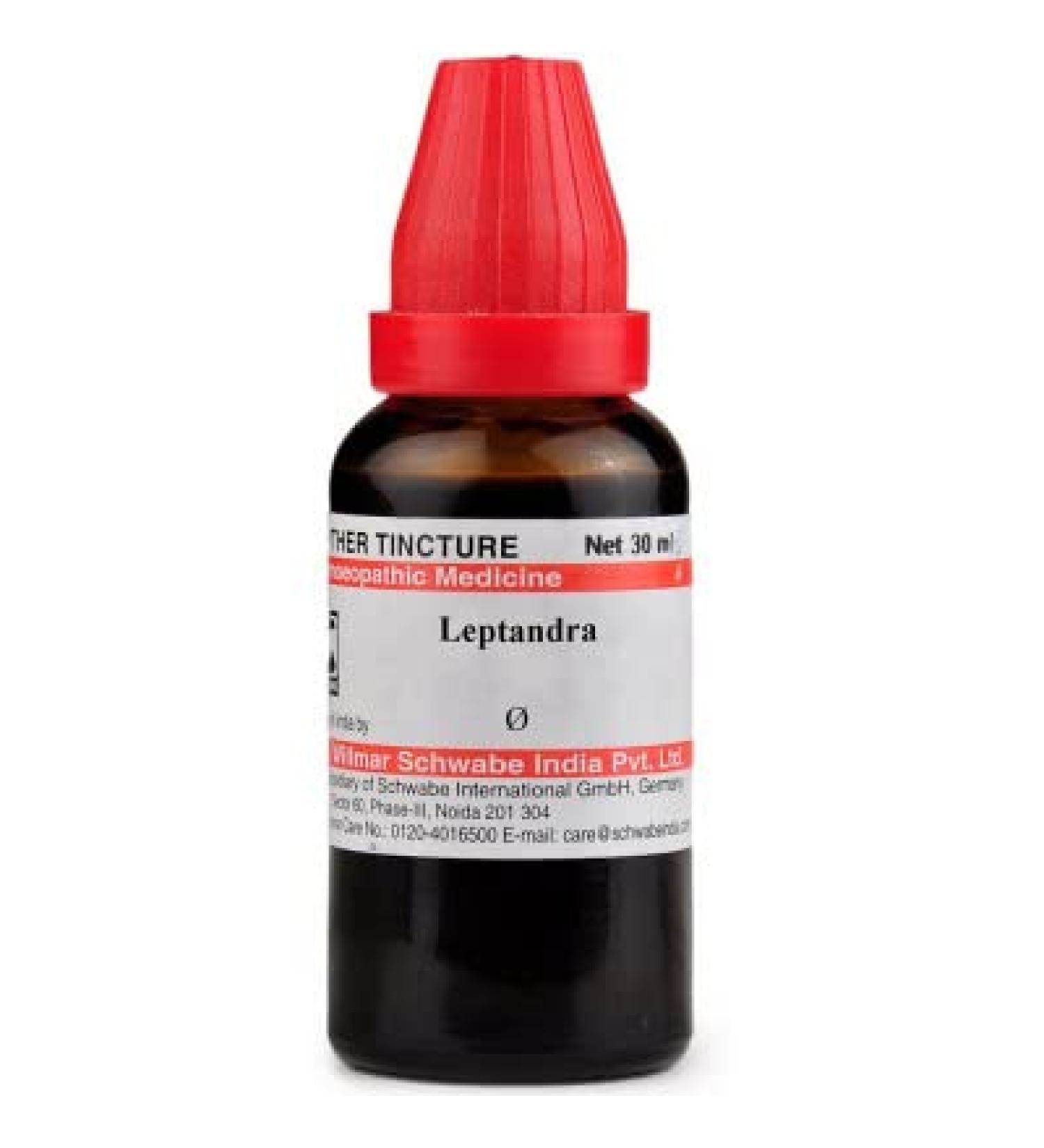 Willmar Schwabe India Leptandra 1X (Q) (30ml) for Constipation Diarrhoea Dyspepsia Headache Jaundice/Free UJALA Eye Drops