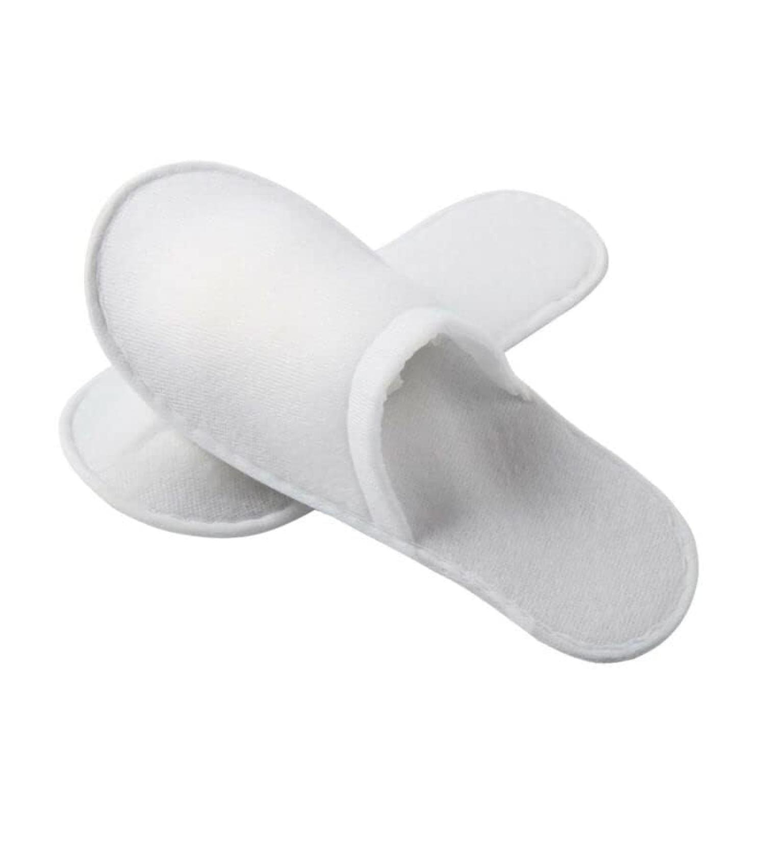 Holdfiturn 20 Pairs Disposable Slippers Closed Toe Fabric Spa Slippers White Unisex Spa Hotel Guest Slippers for Home Party Travel - Buy Online on GoSupps.com