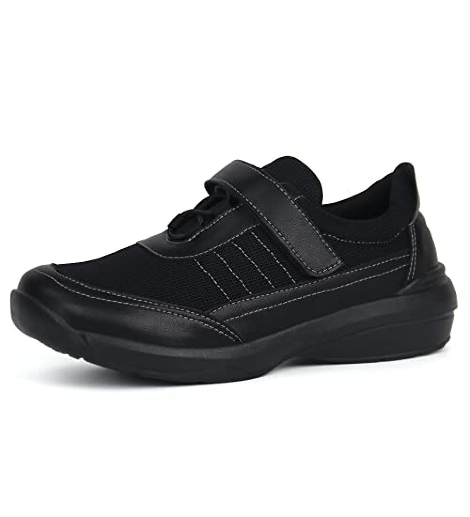 Ortho+rest Women Pain Relief Walking Shoes - Size 9 Black | Ideal for Sensitive & Bunions Feet - Buy Online on GoSupps.com