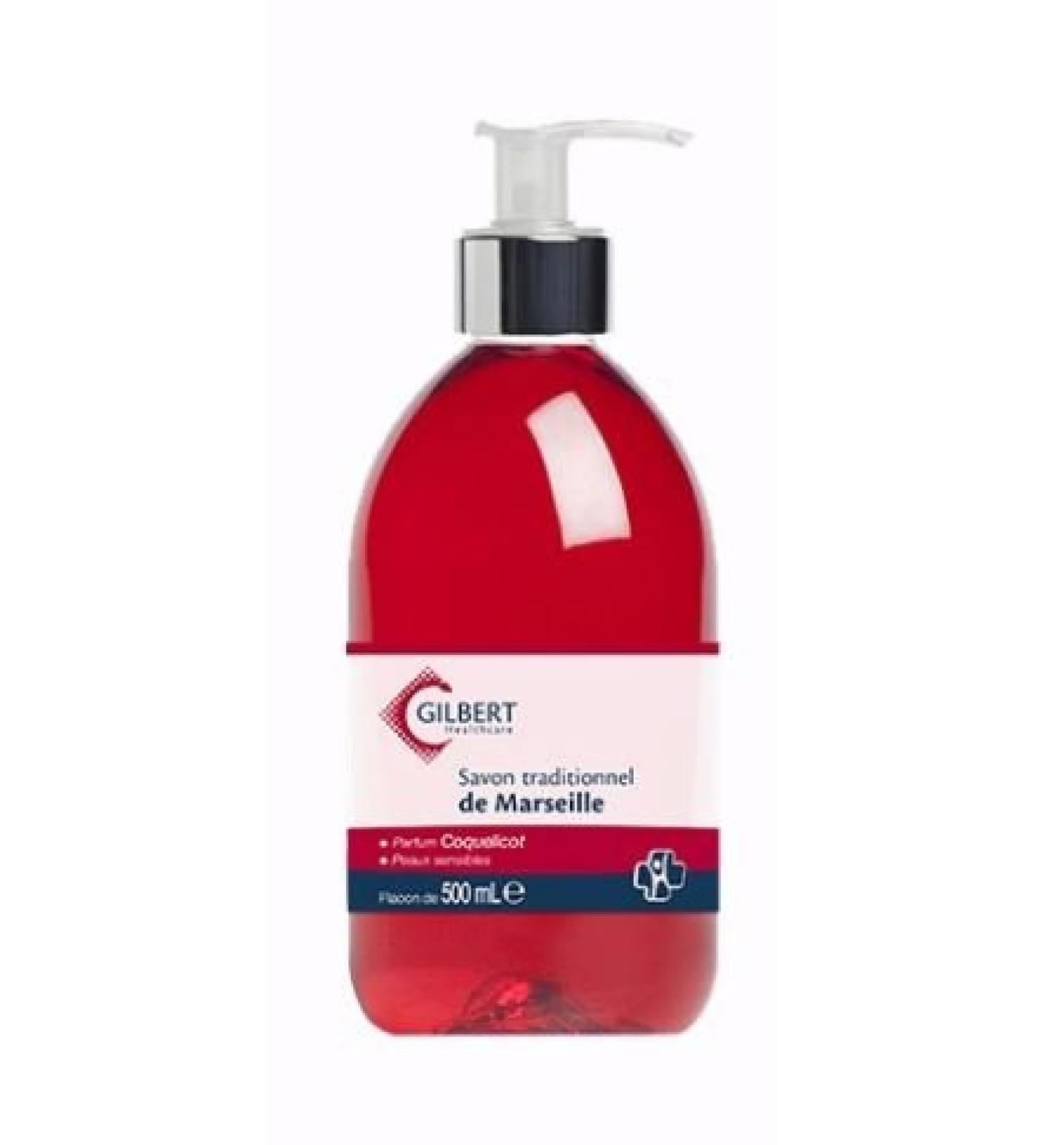 Traditional Marseille soap 500ml (Poppy)