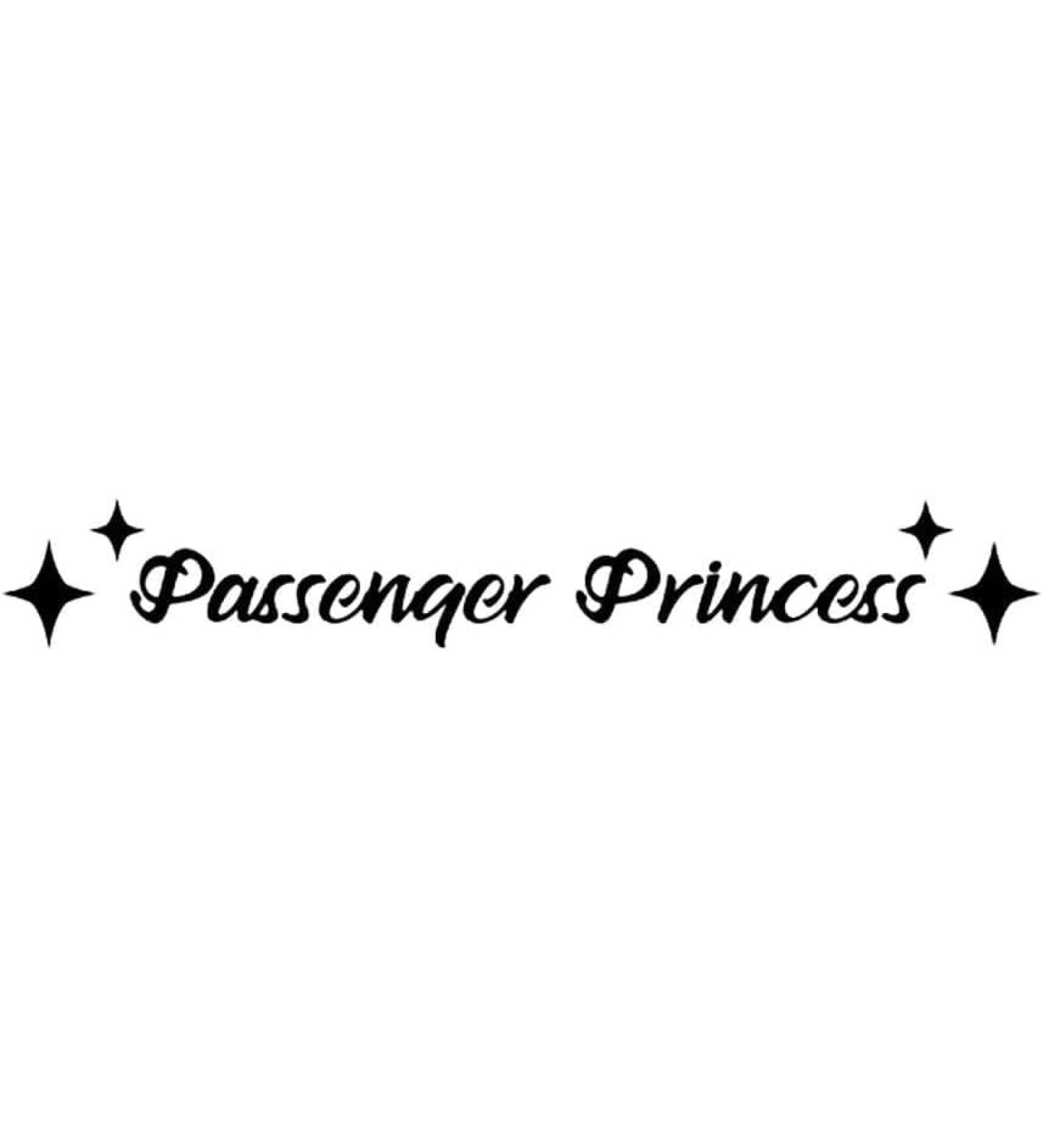 Passenger Princess Sticker Waterproof Vinyl Decal Car Mirror Sticker Window Bumper Rear View Mirror Phone Water Bottle Decor Black Merchandise Decals and Stickers - Buy Online on GoSupps.com