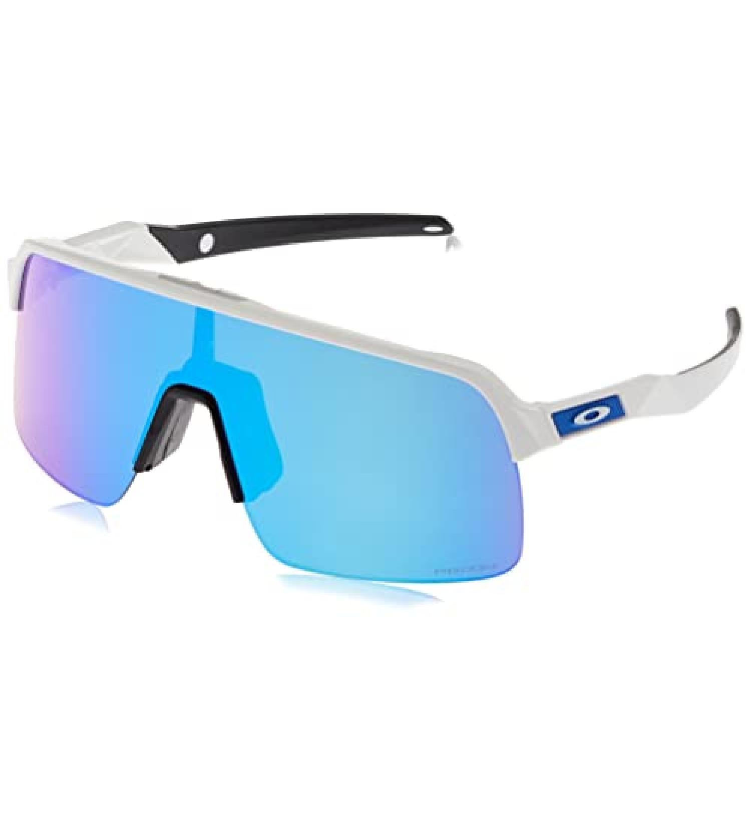 Oakley Men s Oo9463 Sutro Lite Rectangular Sunglasses Matte White Prizm Sapphire