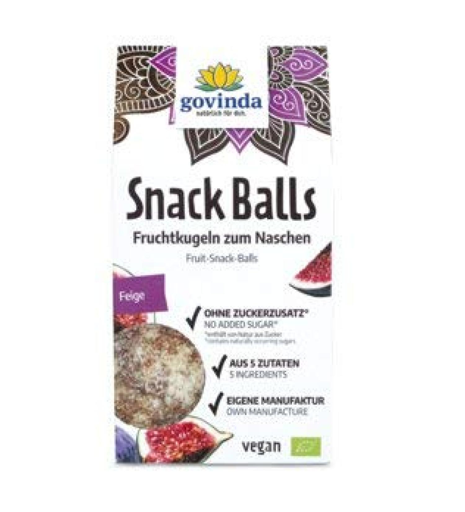 Govinda GOVINDA Snack Balls - Fig 100g