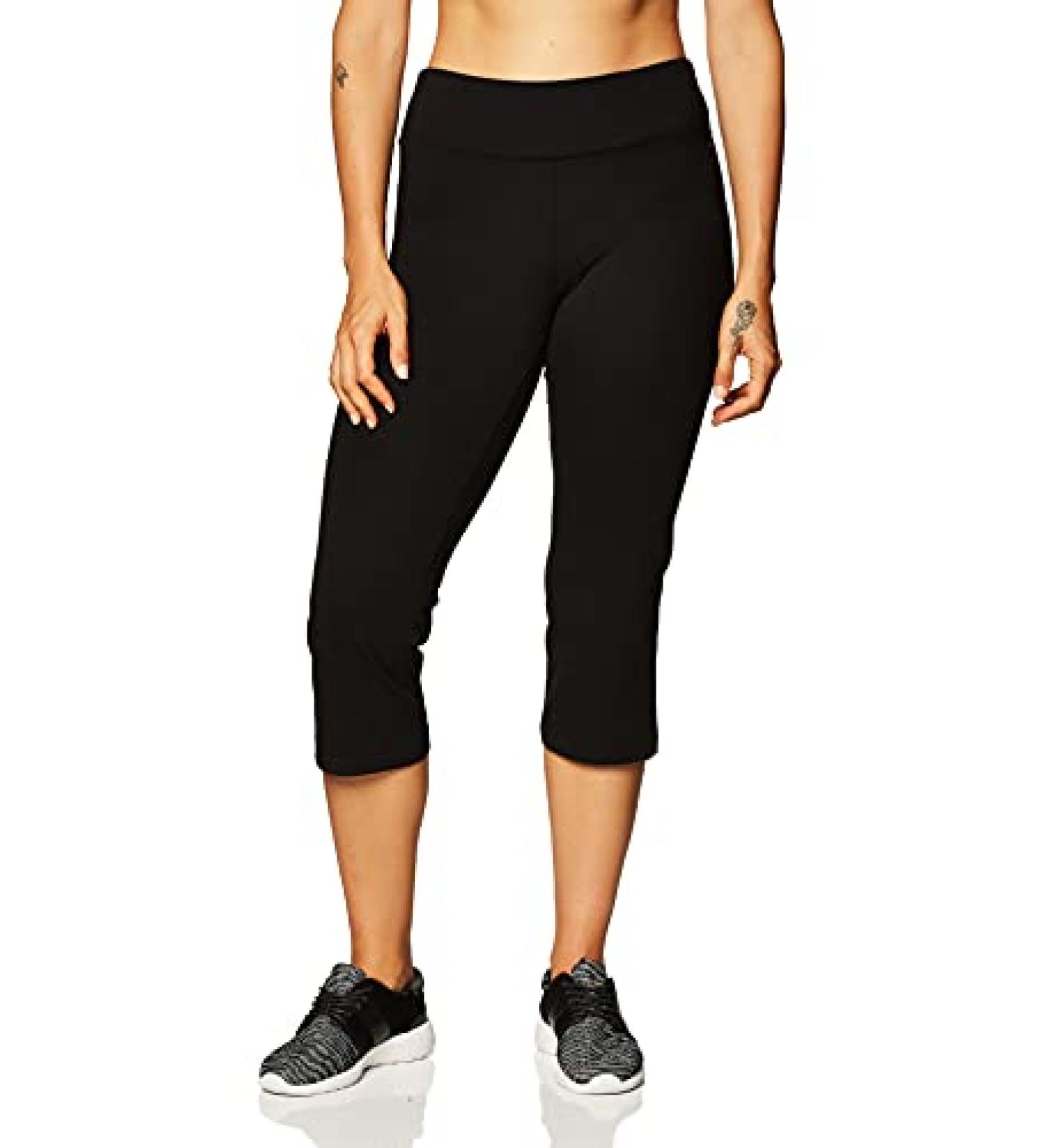 Jockey Women's Cotton Stretch Flare Capri X-Large Black - Activewear - Buy Online on GoSupps.com