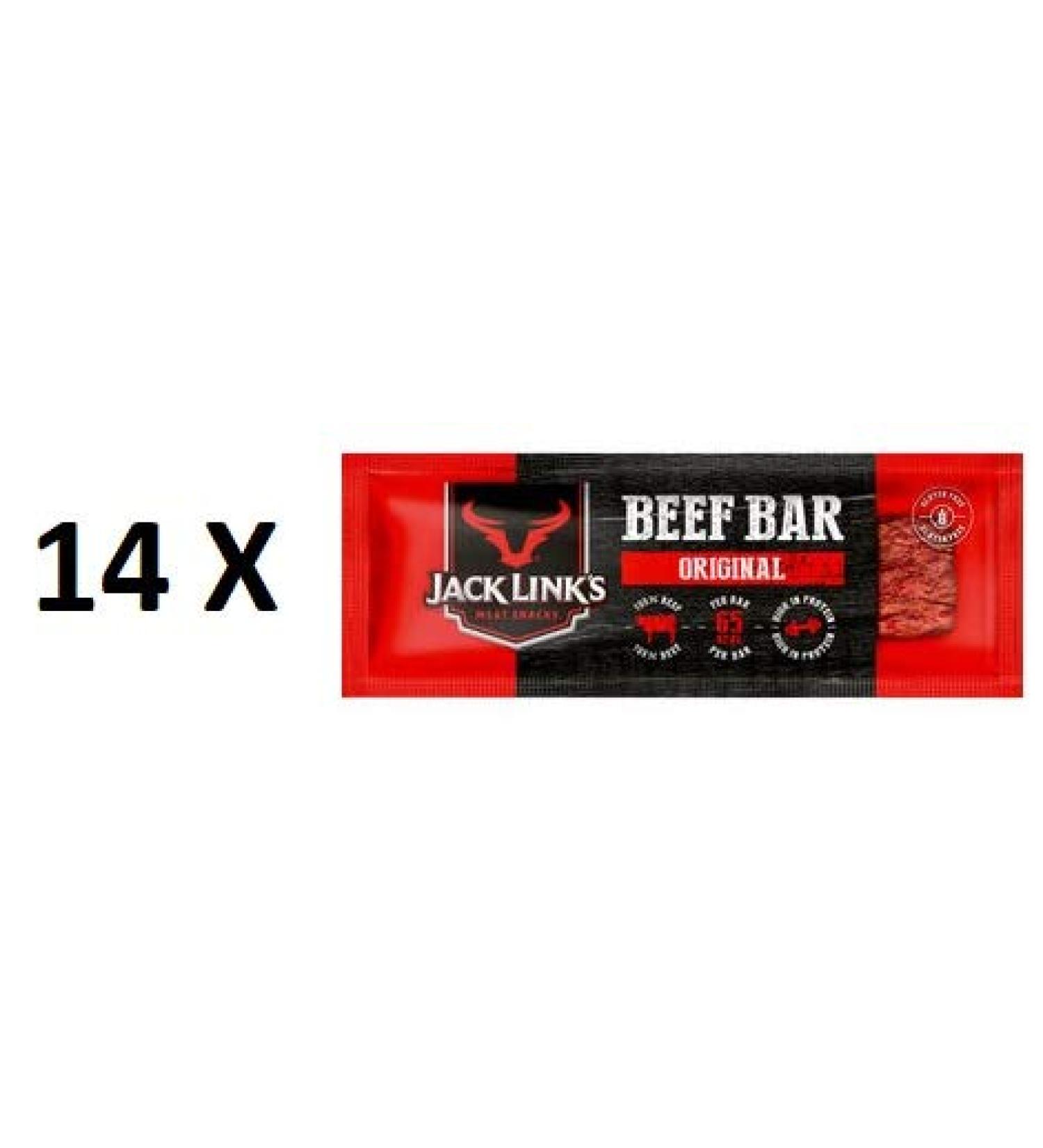14 bars Jack Link's Beef Bar Original 22.5g each