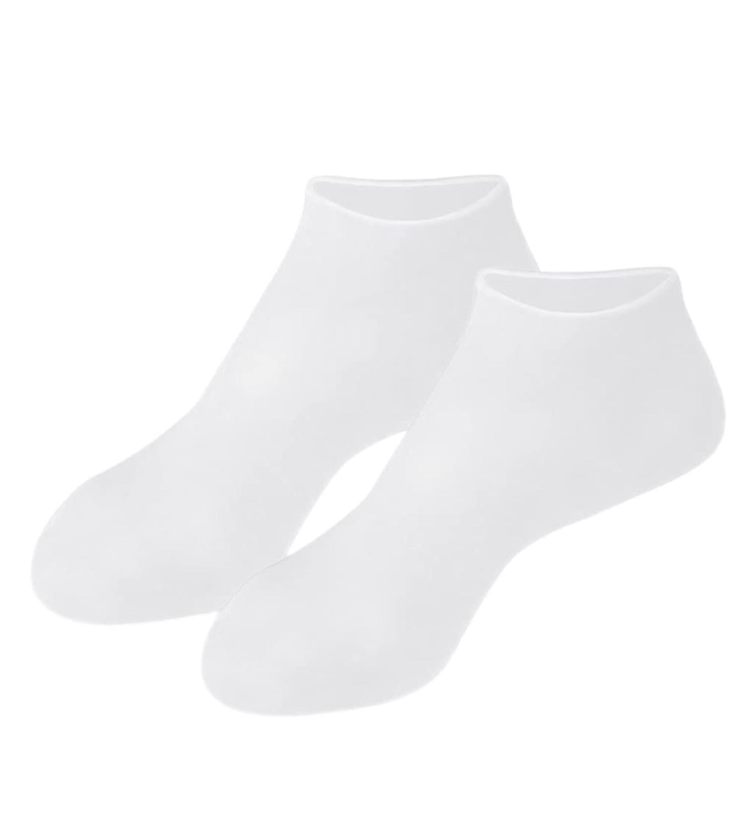 1Pair Moisturizing Socks Overnight Spa Cotton Socks Treatment Intensive Repair Dry Cracked Feet White XL - Buy Online on GoSupps.com