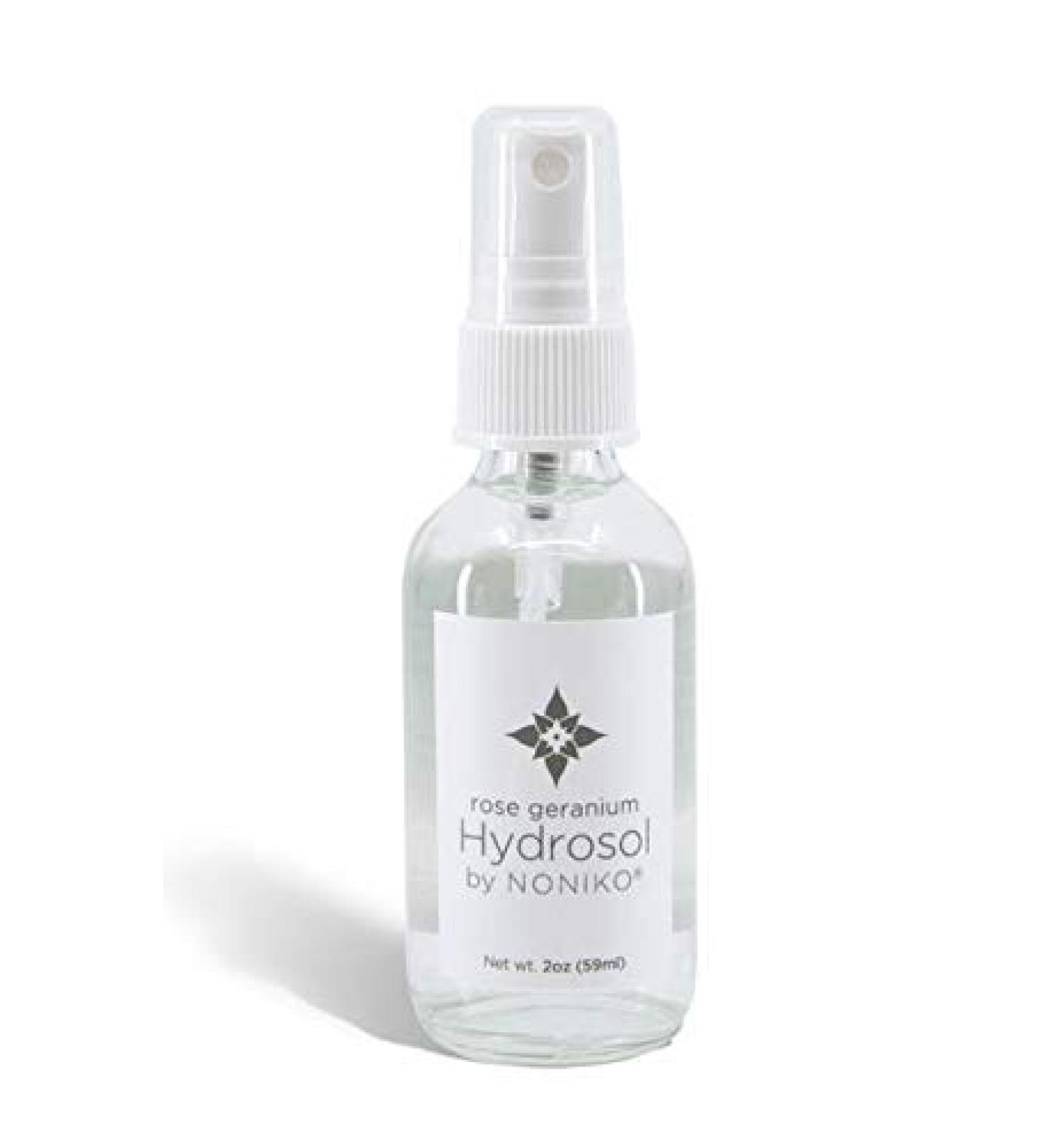 Natural Rose Geranium Hydrosol - Refreshing Face & Body Mist - 2 oz | International Shipping Available - Buy Online on GoSupps.com