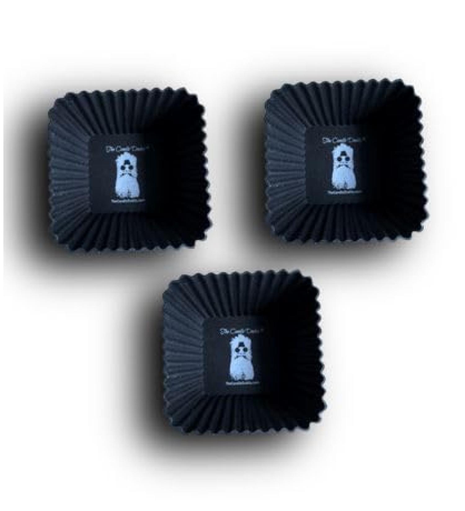 The Candle Daddy Gummies - (3) Reusable Black Square Silicone Wax Warmers for Wax Melt Users - International Shipping Available - Buy Online on GoSupps.com