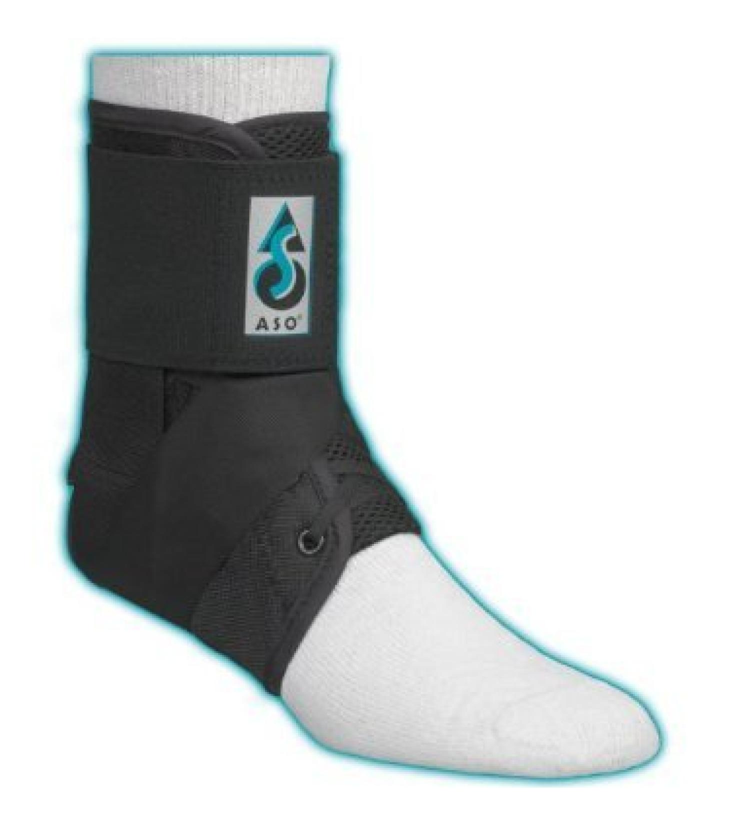 264012 Brace Ankle ASO Nylon Black Small Nylon 10-11" By Medical Specialties Qty of 1 Unit