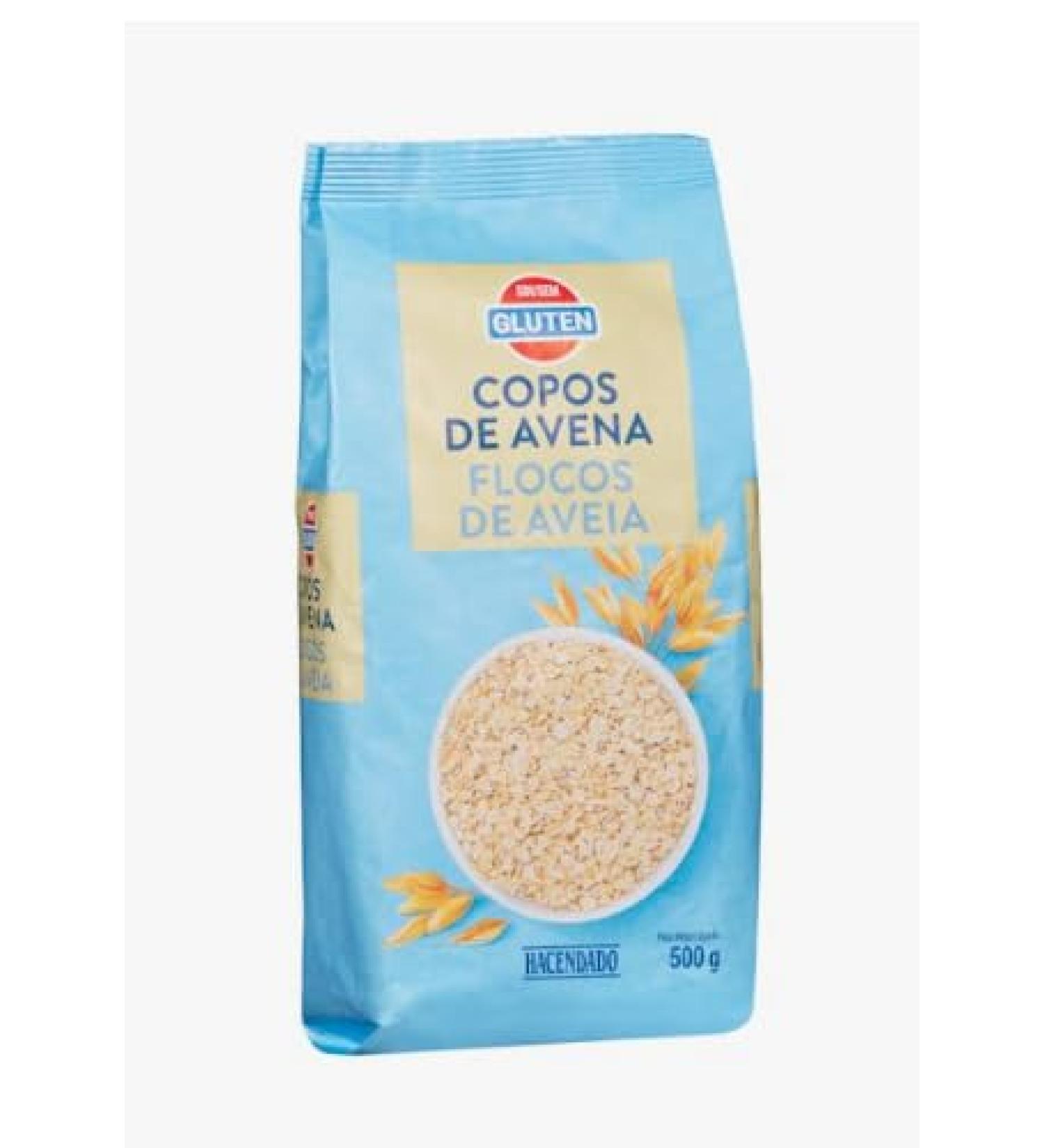 Flocons d'Avoine Sans Gluten Hacendado - Pack de 4 500g