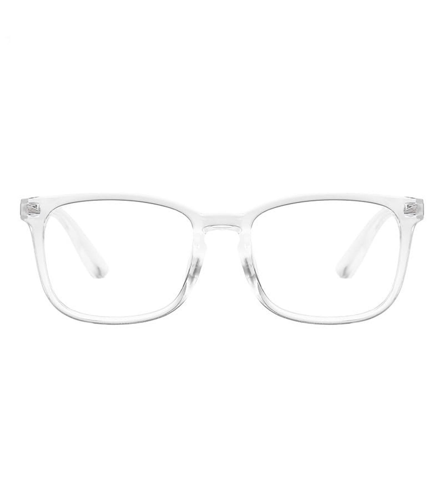 Fuqinqingoz Anti-UV Computer Reader Glasses - Trendy +150 Transparent Anti-Blue Light Eyewear for Men & Women - Buy Online on GoSupps.com