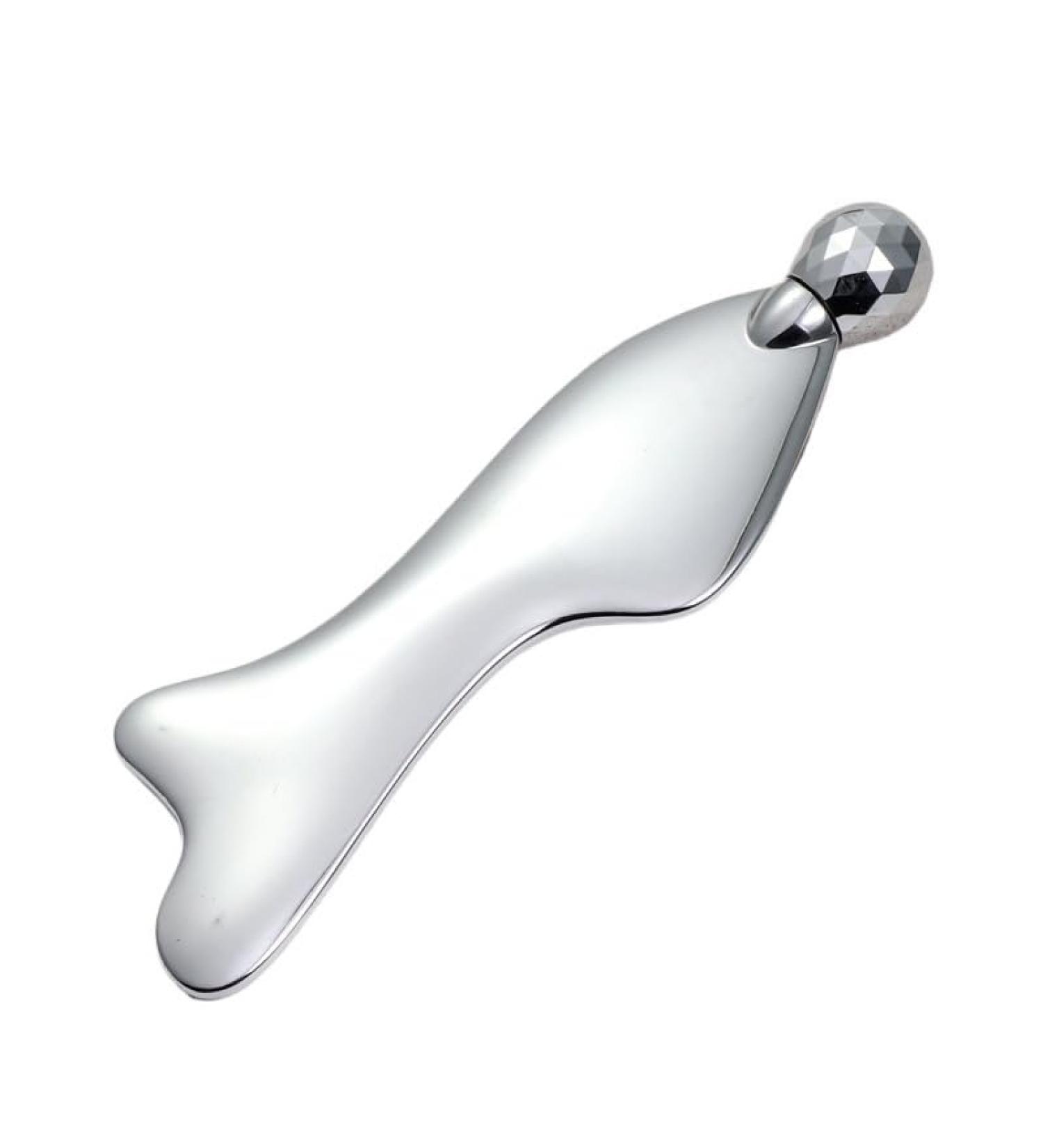 Mermaid Gua Sha Board - Silver Beauty Tool for Lifting & Firming | Full Body & Face Massage - Buy Online on GoSupps.com