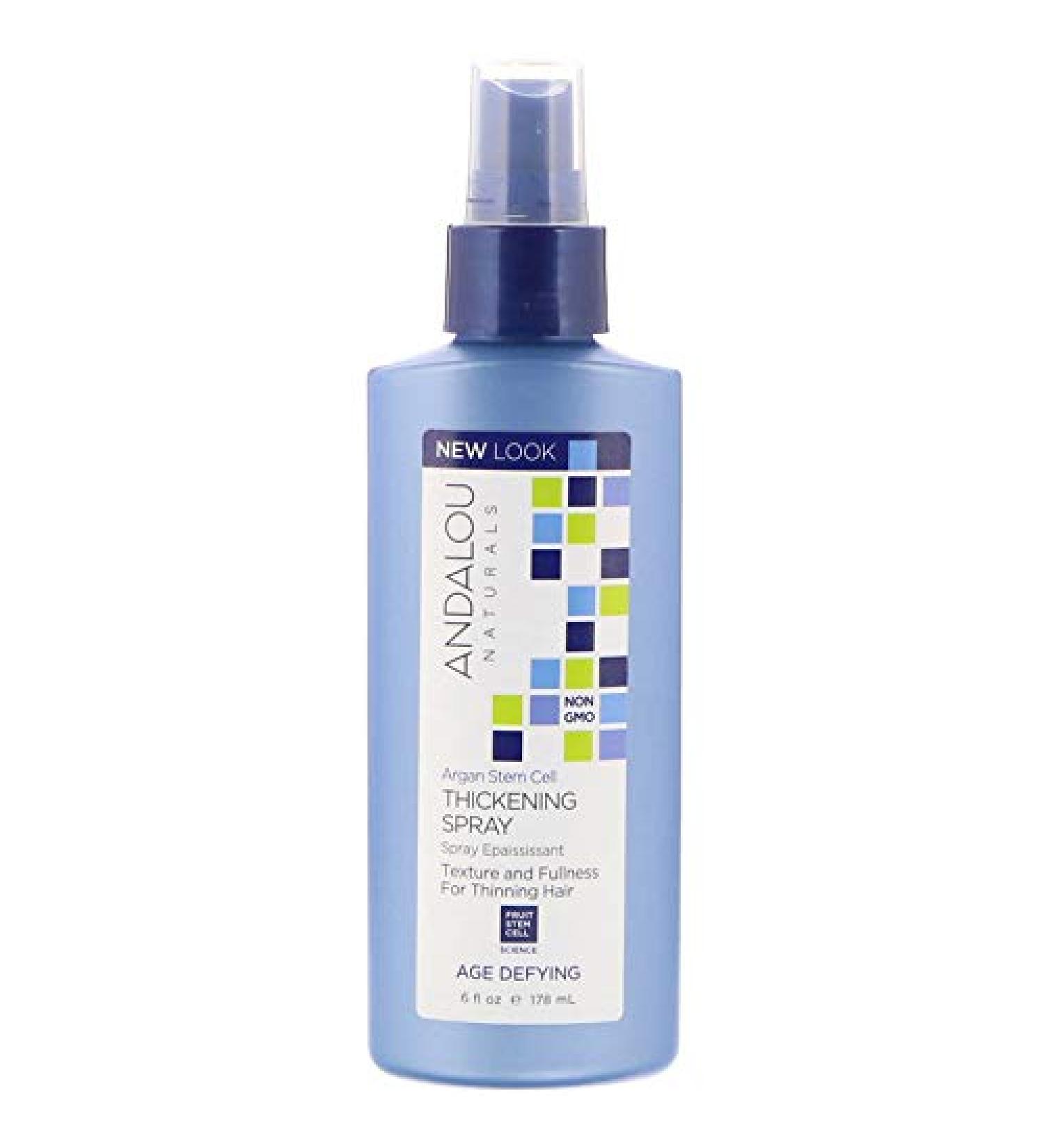 Andalou Naturals Argan Stem Cell Thickening Spray Age Defying 6 fl oz (178 ml)