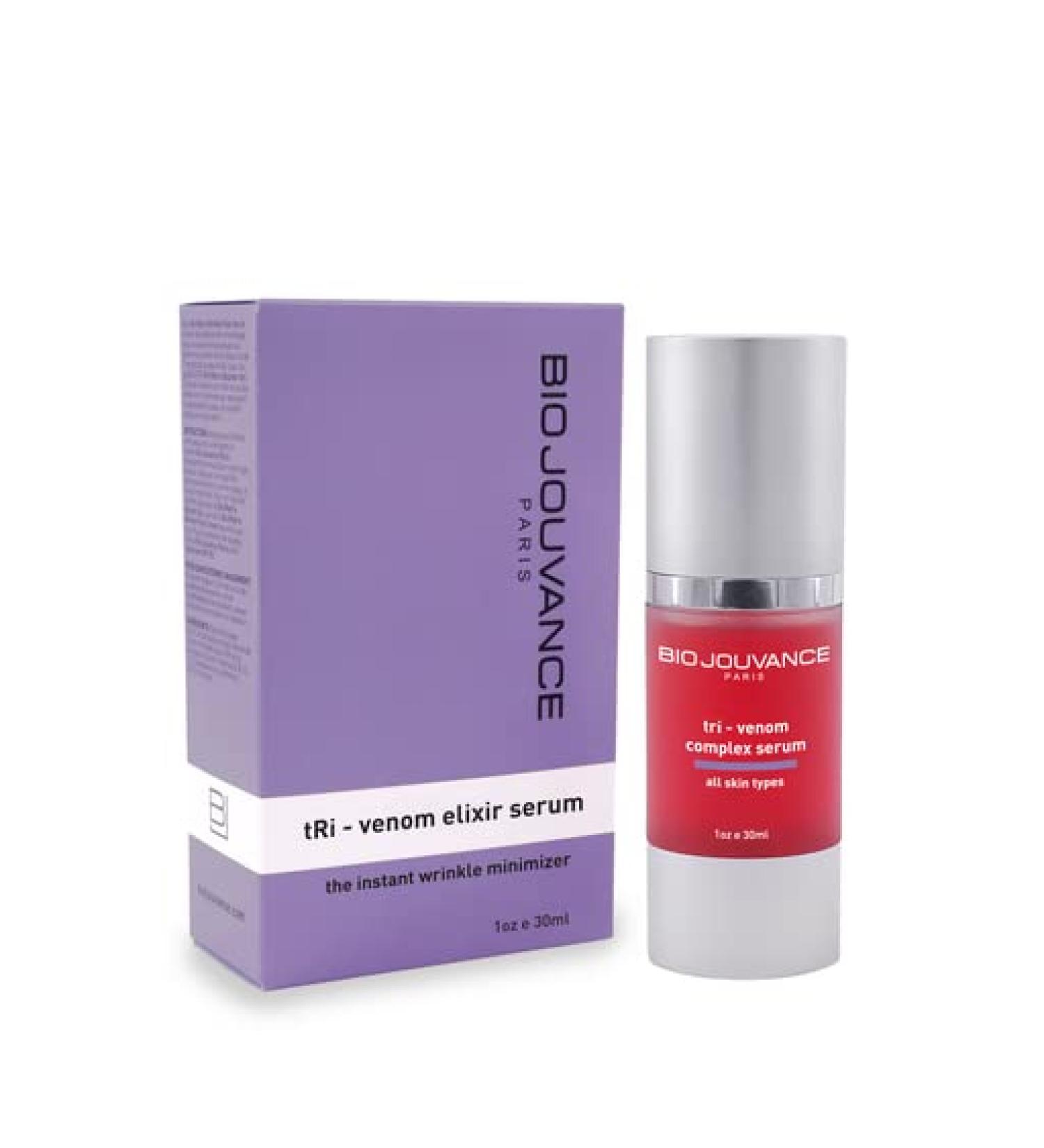 Tri Venom Elixir Serum 1oz - Anti-Aging Wrinkle Minimizer Pore Tightening Instant Lifting & Hydrating | Daily Facial Skin Care | Made in France - Buy Online on GoSupps.com
