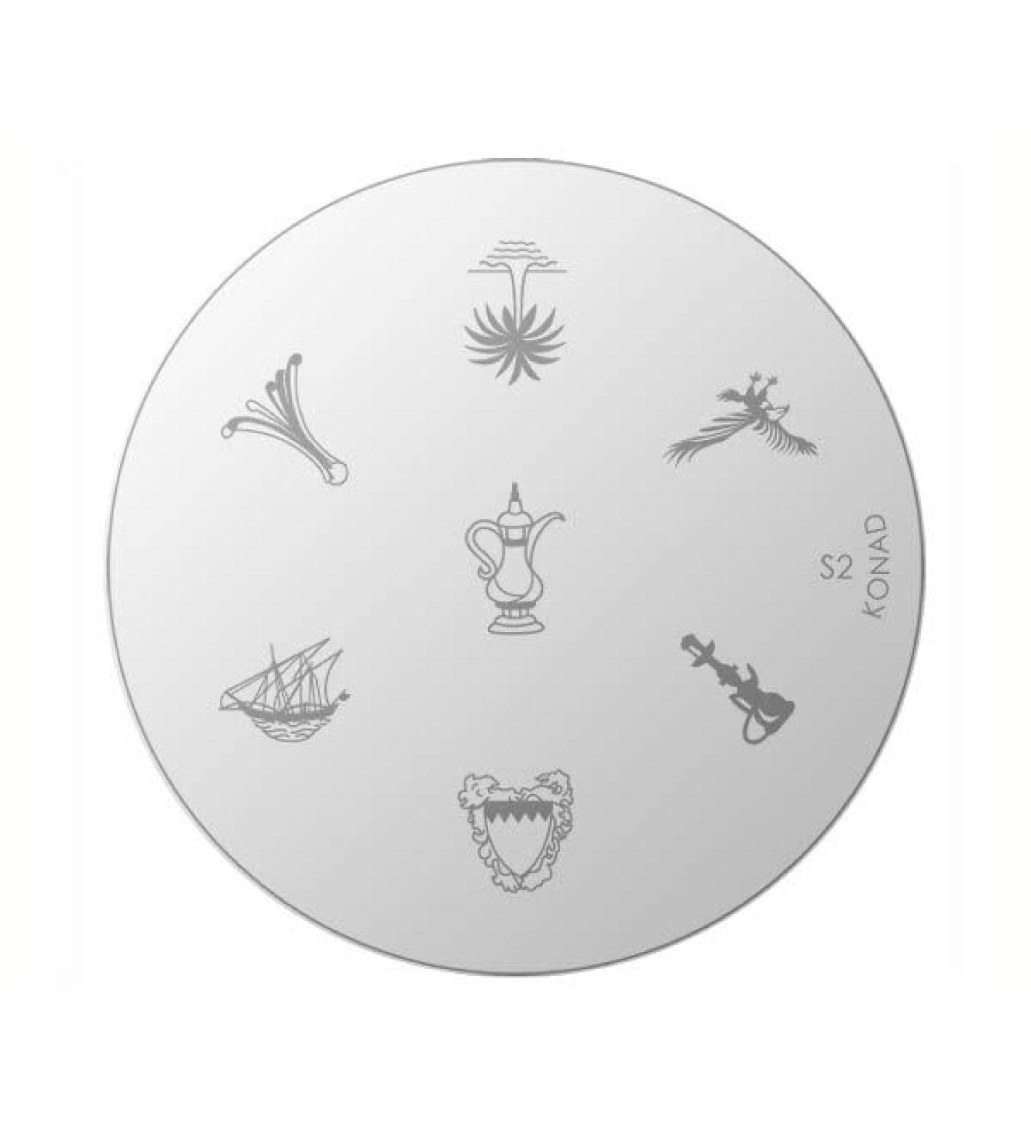 Konad stencil stamping stamping stencil S02