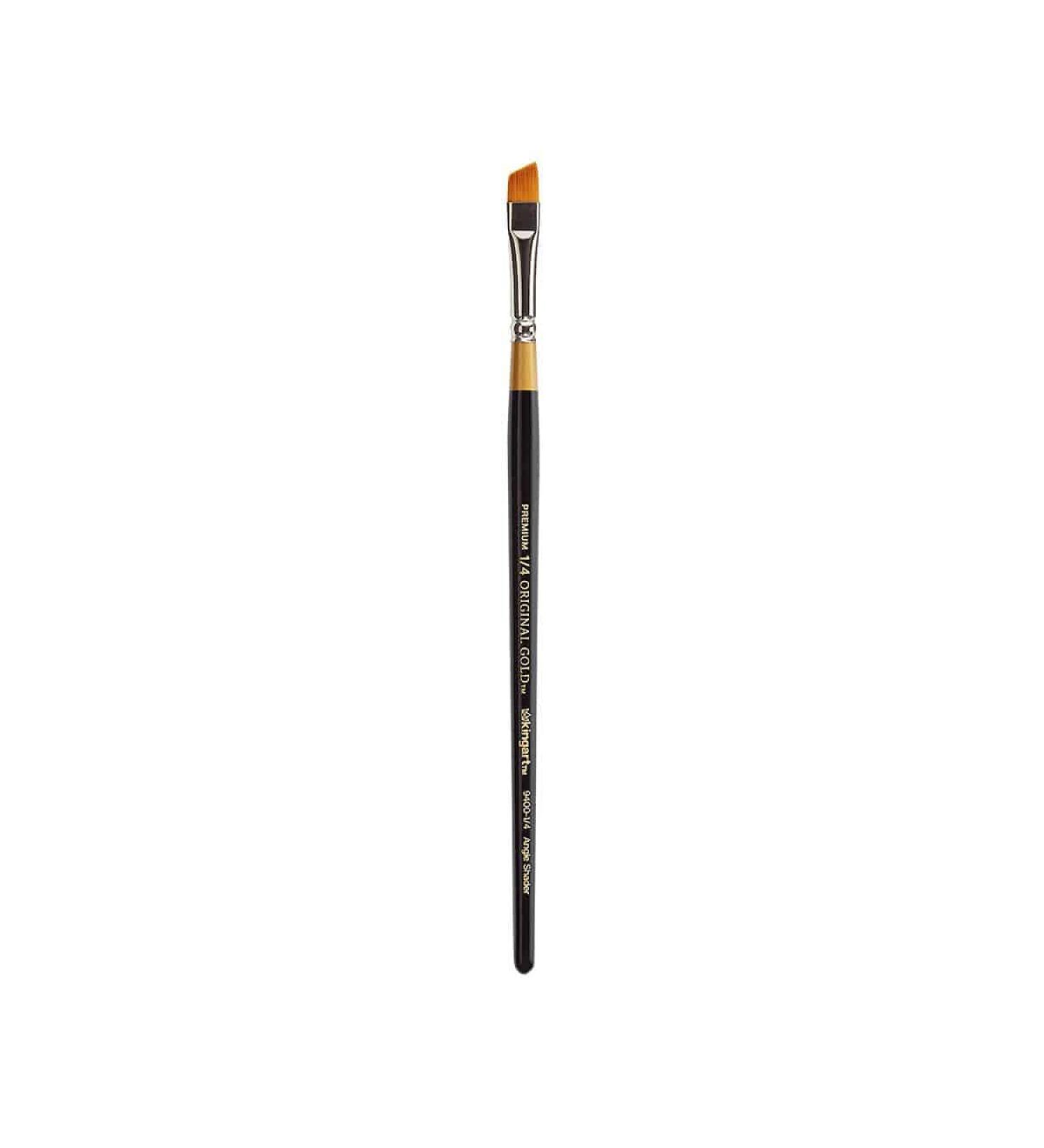 KINGART Original Gold 9400-1/4 Angle Series Artist Brushes - Premium Golden Taklon - Multimedia Brushes - Buy Online on GoSupps.com