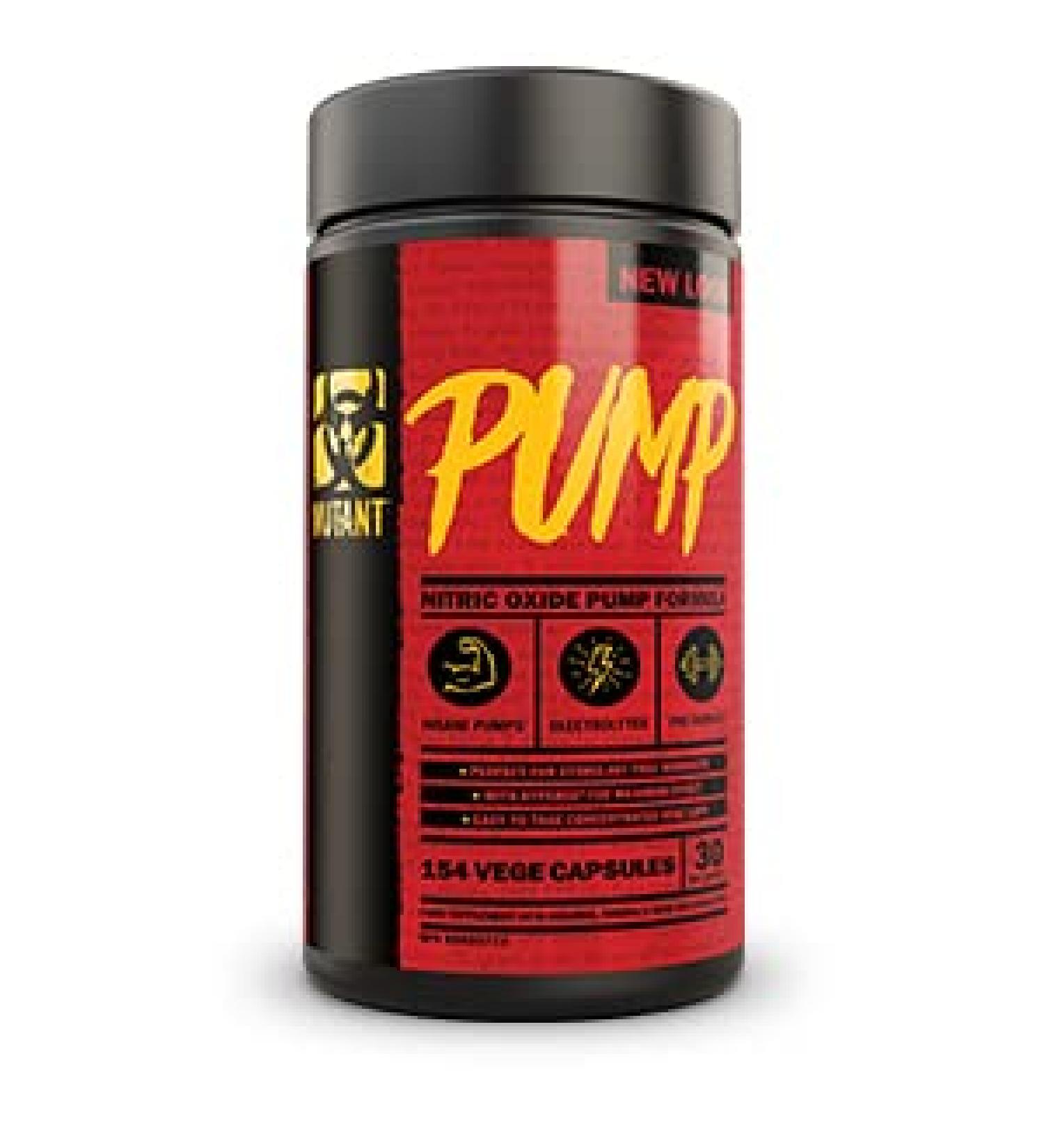 Mutant Pump - 154 Caps | Powerful Pre-Workout Formula | Buy Internationally - Buy Online on GoSupps.com