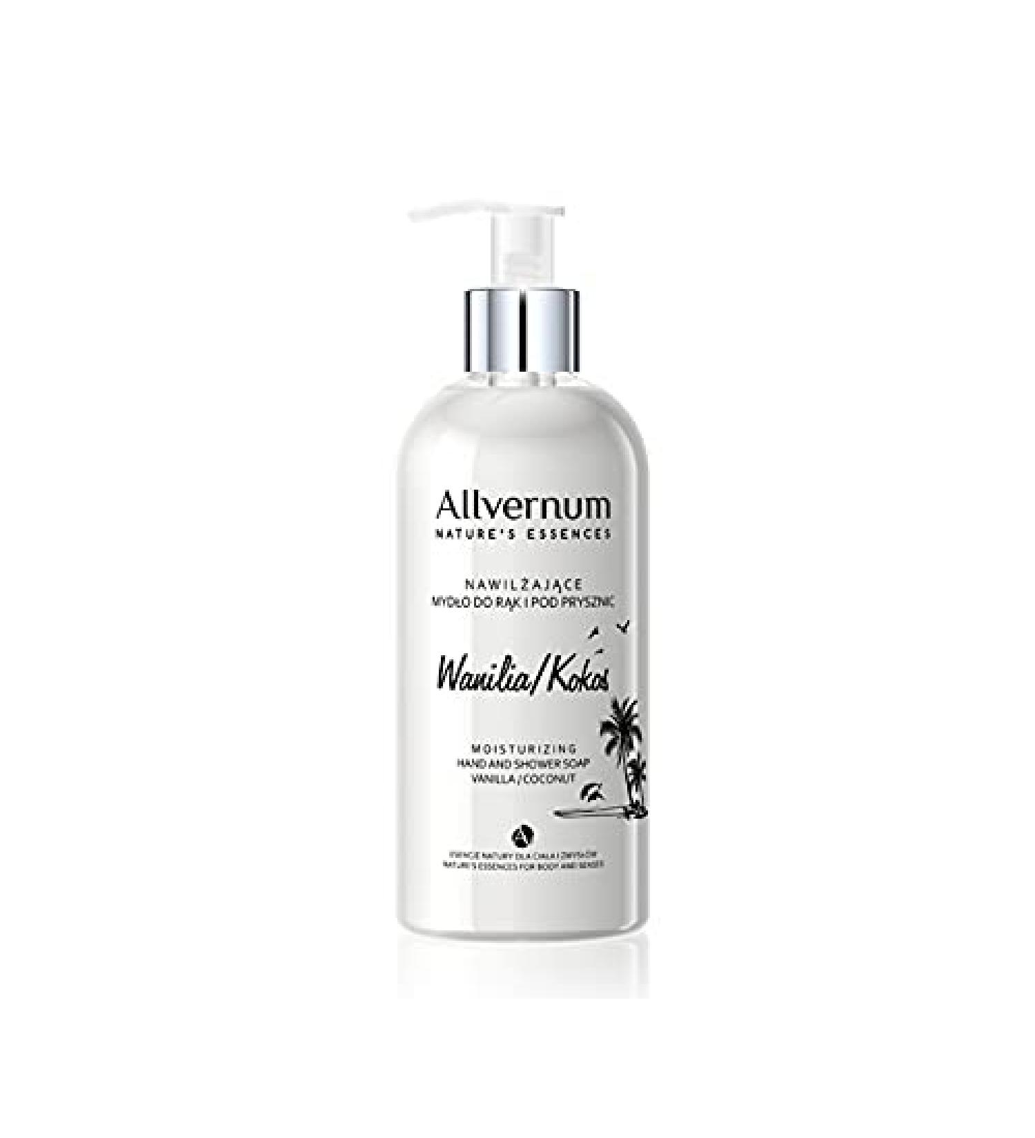ALLVERNUM NATURE'S ESSENCES Moisturizing hand and shower soap vanilla/coconut 300 ml