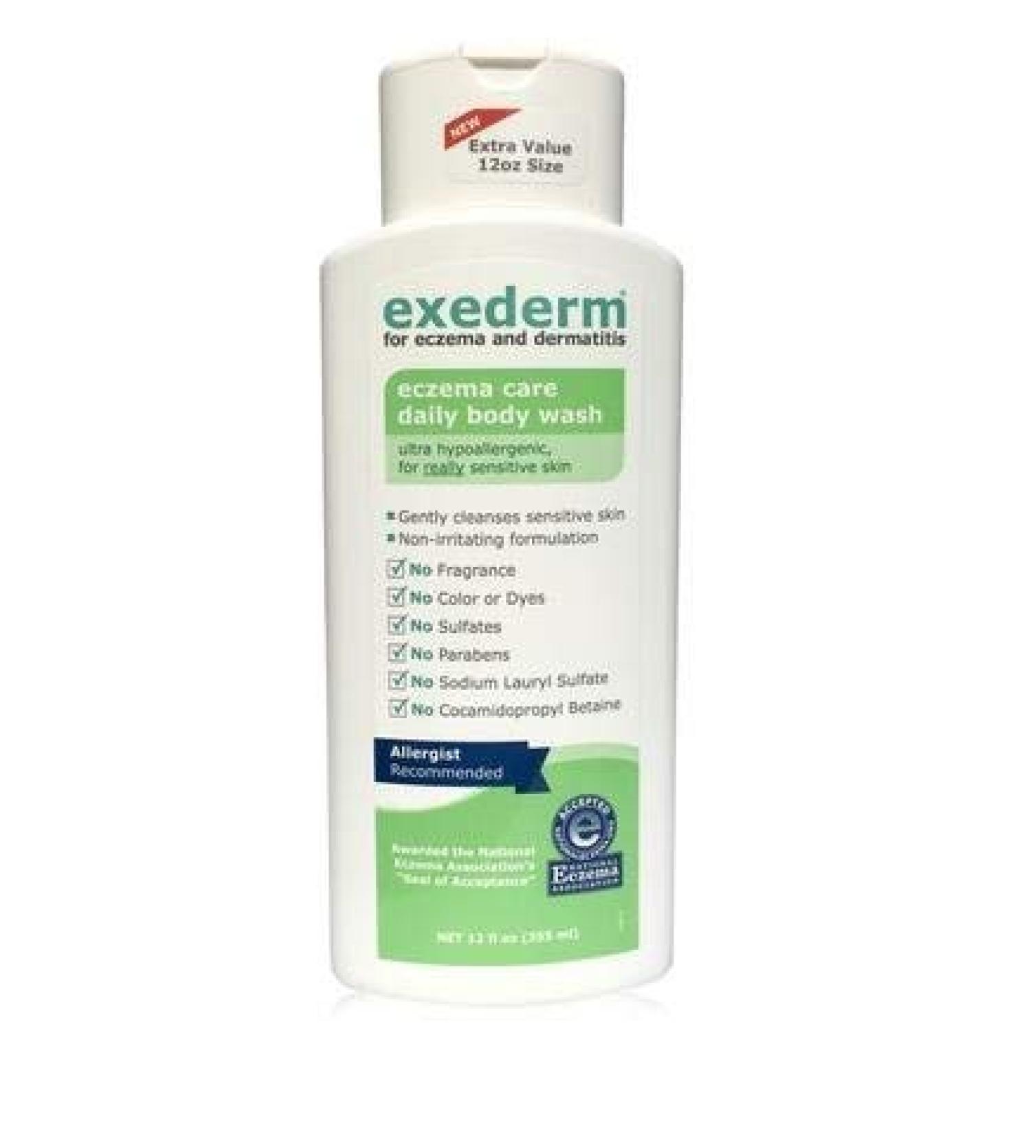 Exederm Body Wash - Large 12oz Pack Size | Exederm - Buy Online on GoSupps.com