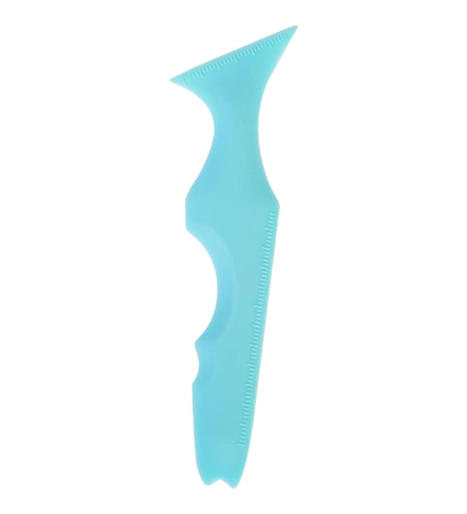 Beaupretty Silicone Beauty Ruler Eye Liner Eyeshadow Guide Applicator Stencil Makeup Stamp Girl Suite Travel Blue - Buy Online on GoSupps.com