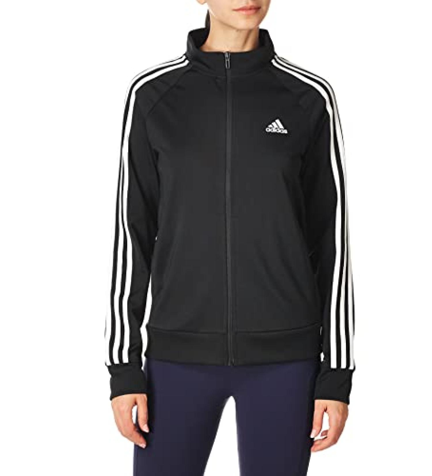 adidas Women's Essentials Warm-Up Track Top - Black | Size Large - Buy Online on GoSupps.com